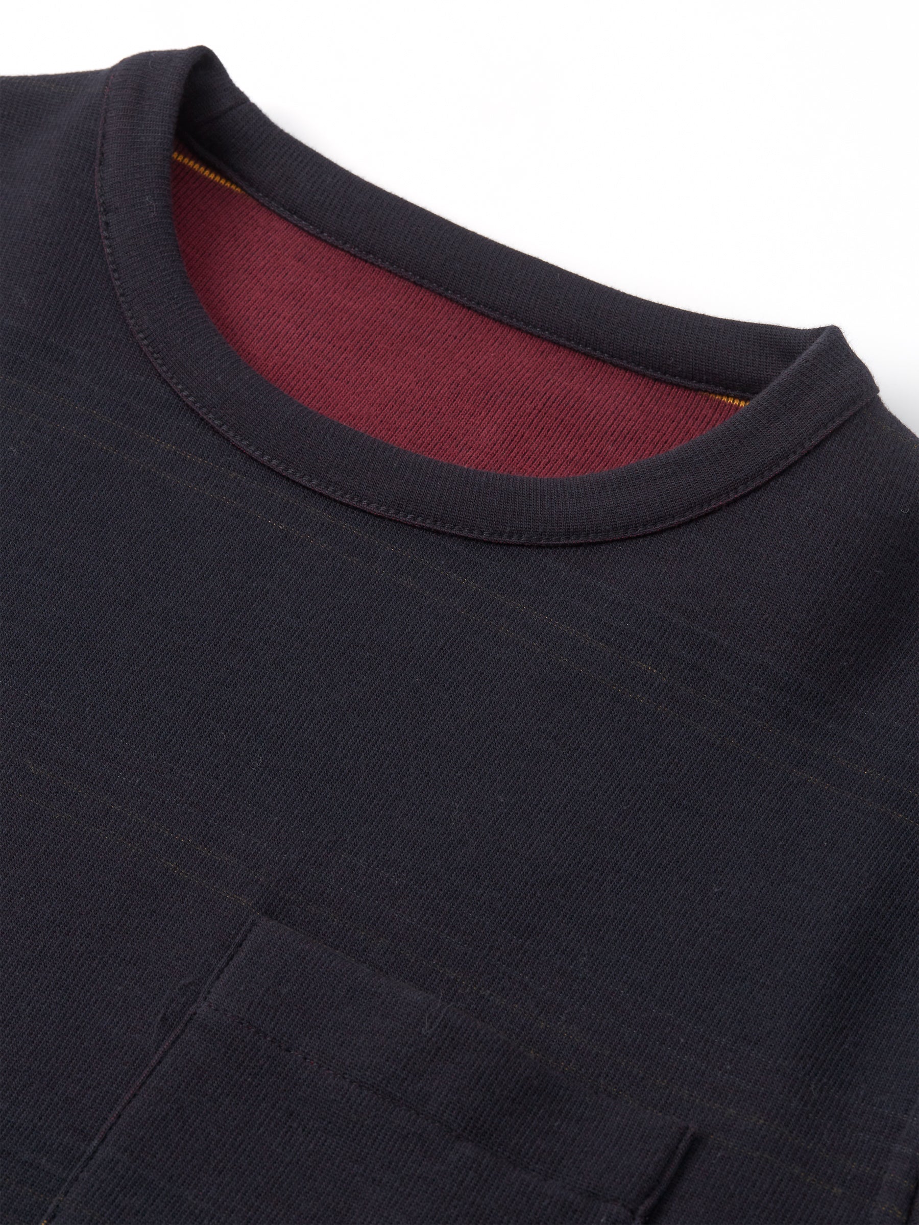 Reversible Newport Long Sleeve T-Shirt Hinkley Navy/Burgundy