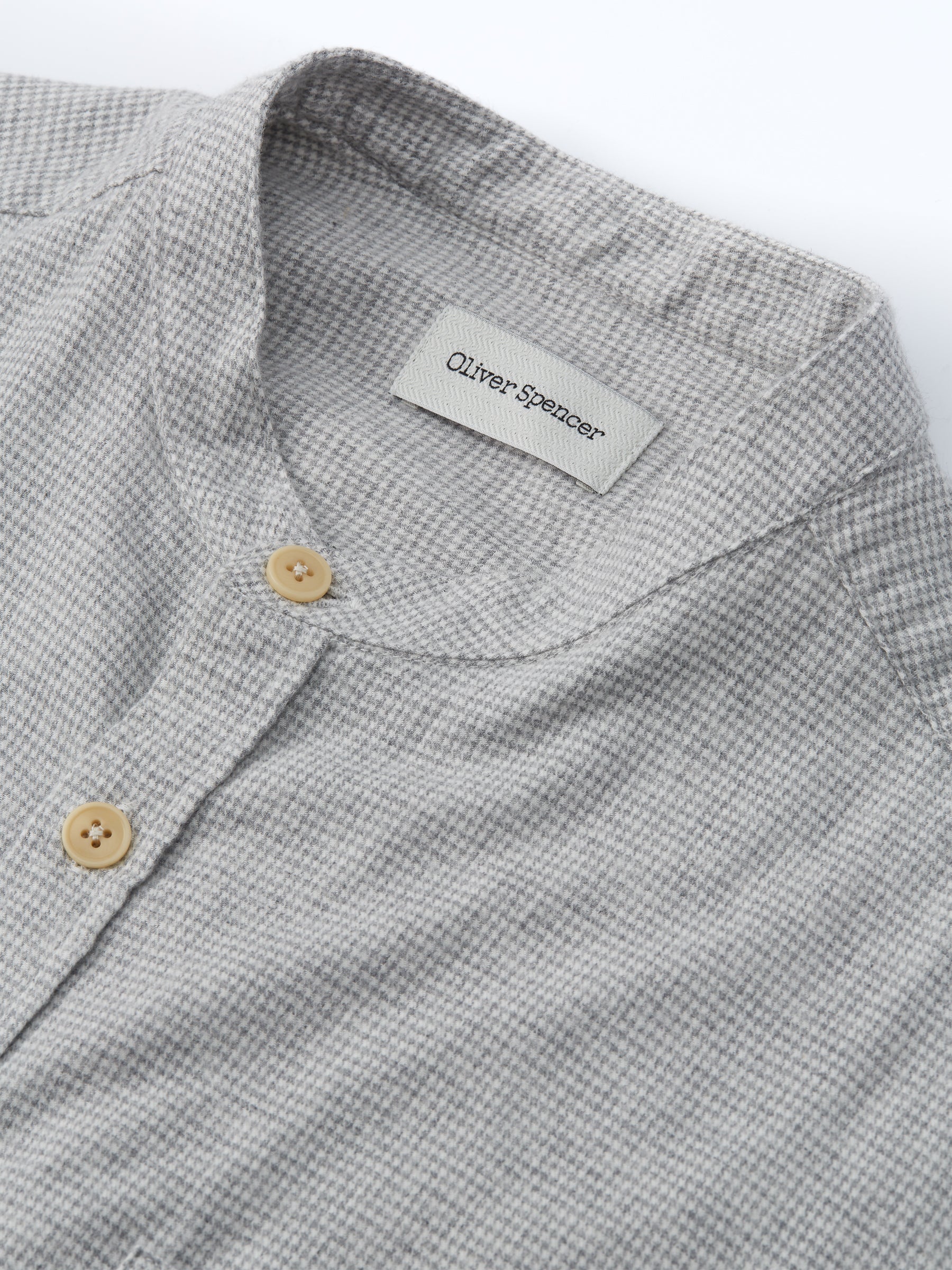 Grandad Shirt Drummond Grey