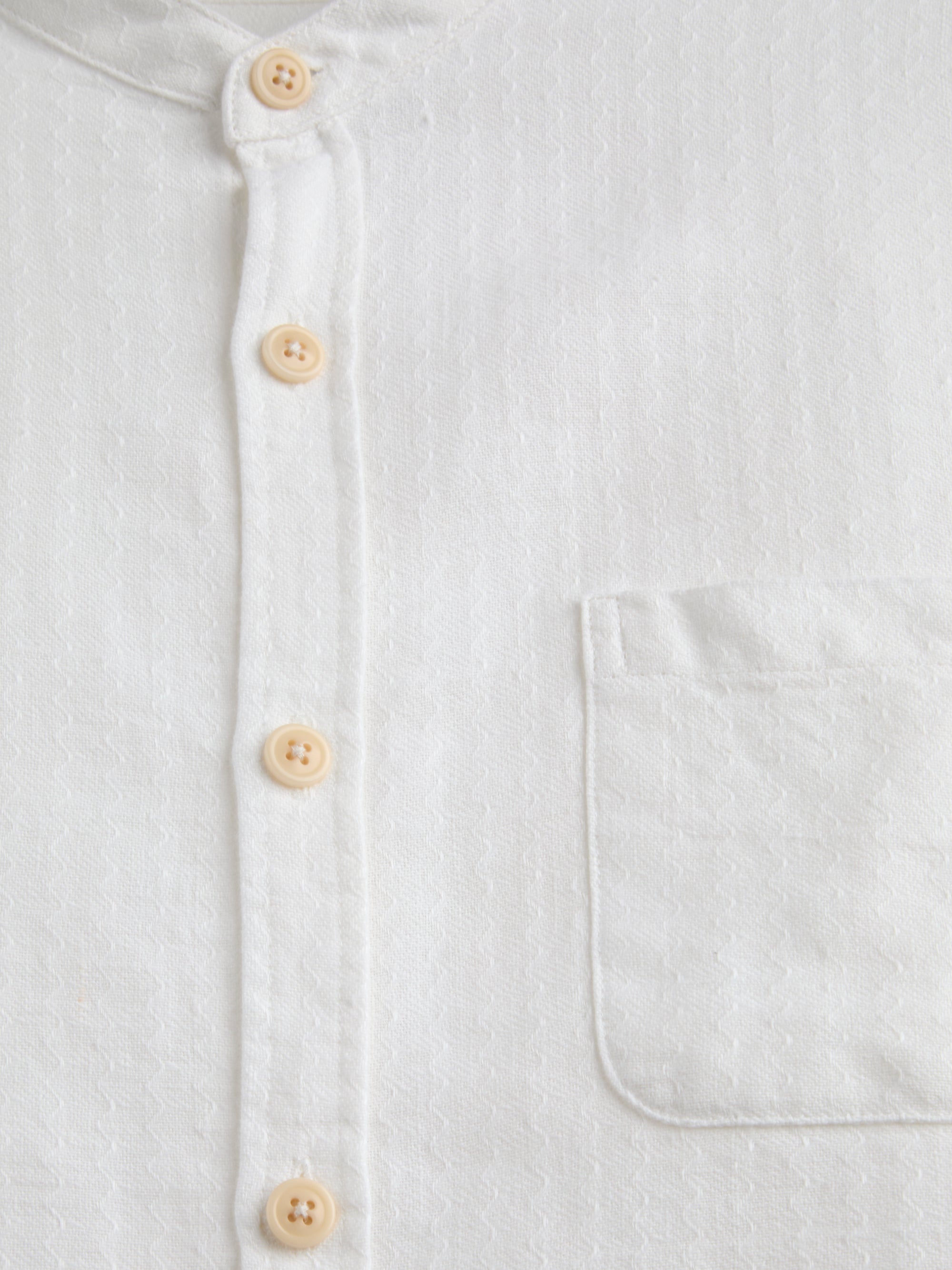 Grandad Shirt Lennon Cream
