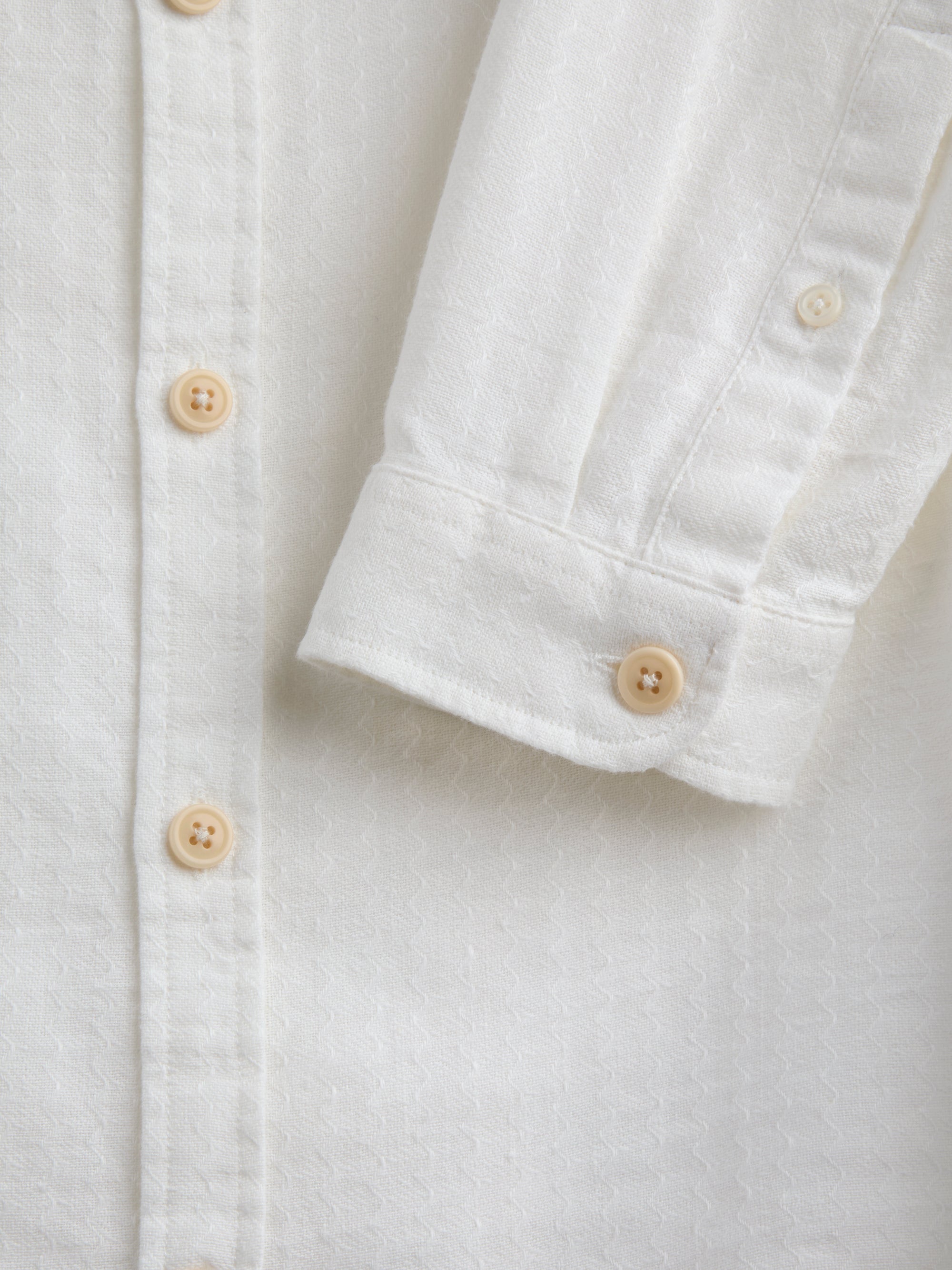 Grandad Shirt Lennon Cream