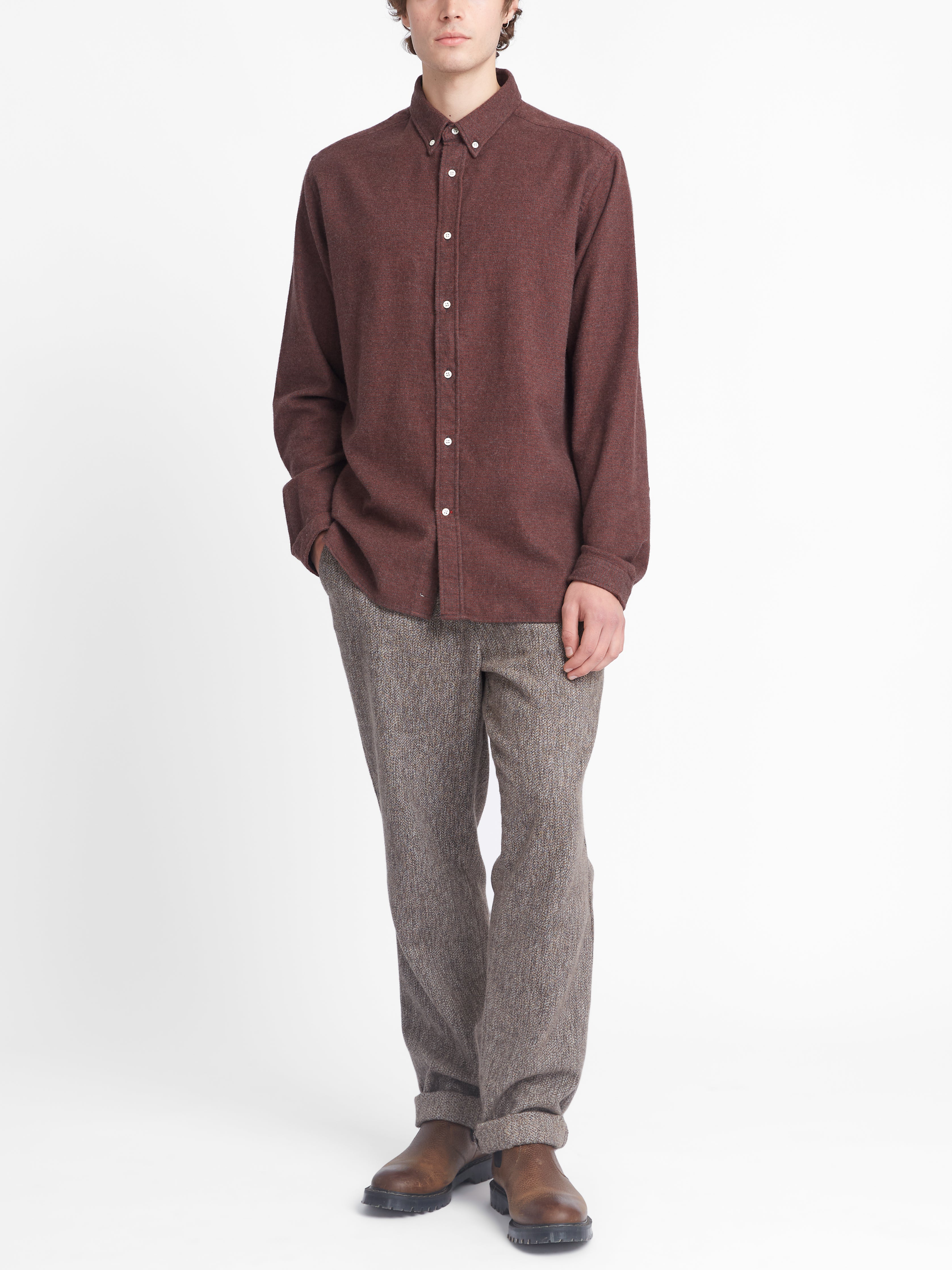 Brook Shirt Denver Grey/Orange