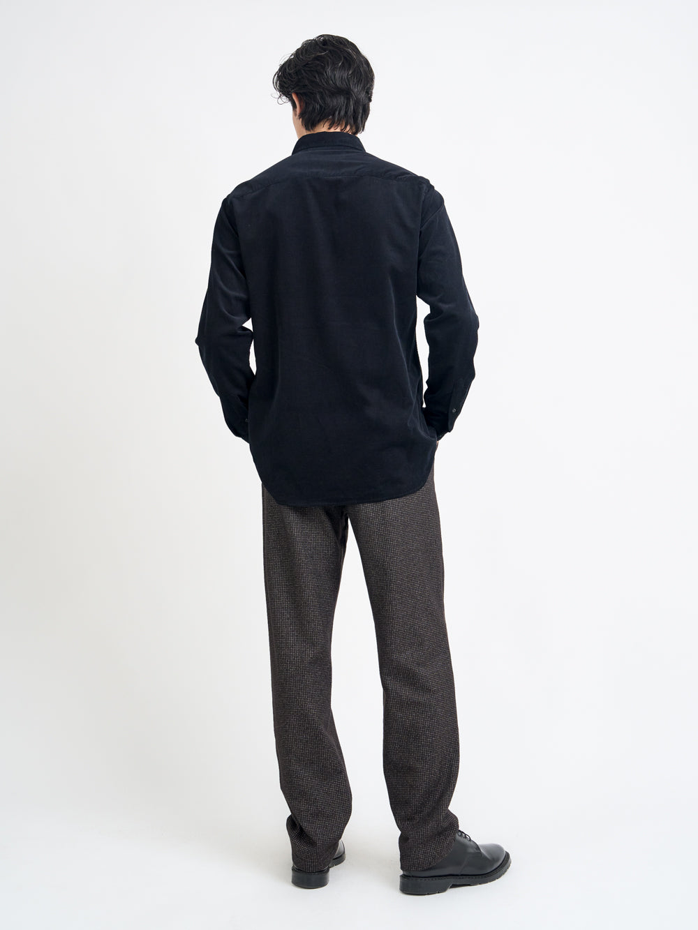 Brook Shirt Mersey Cord Black