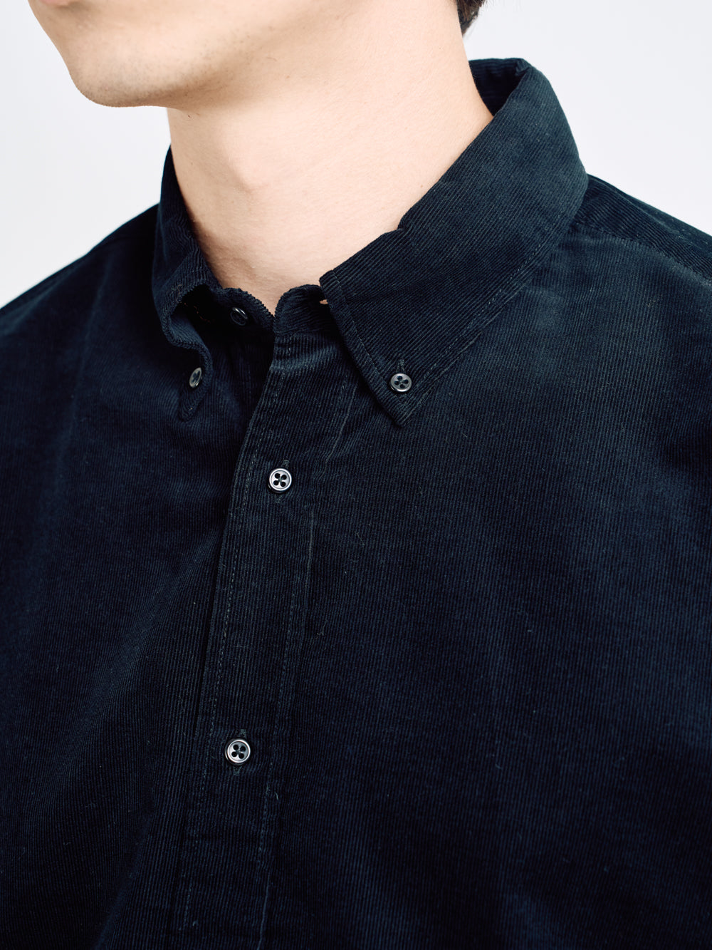 Brook Shirt Mersey Cord Black