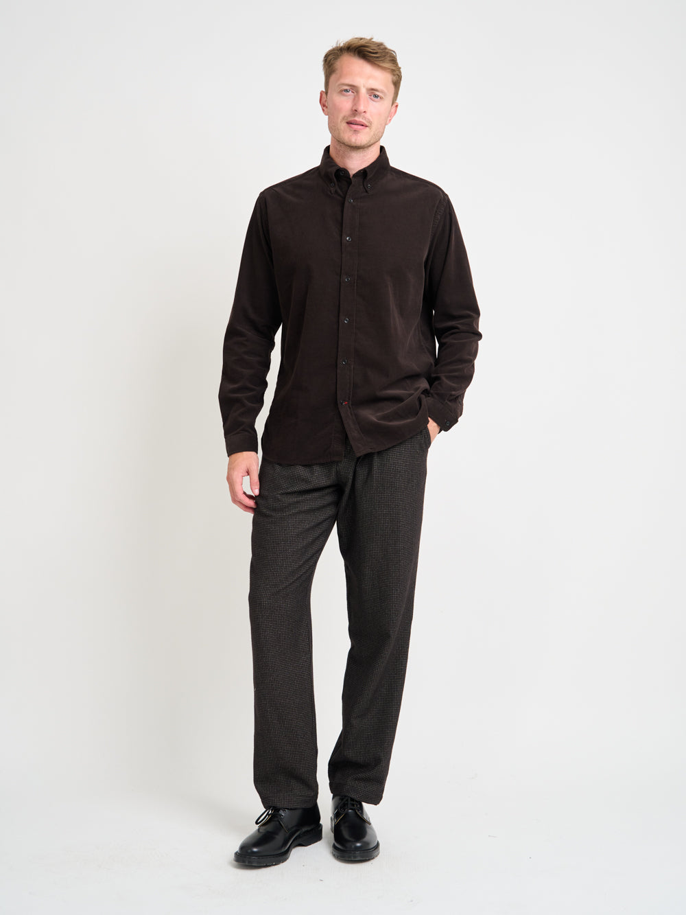 Brook Shirt Mersey Cord Brown