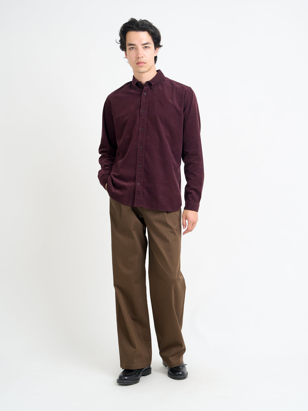 Brook Shirt Mersey Cord Plum
