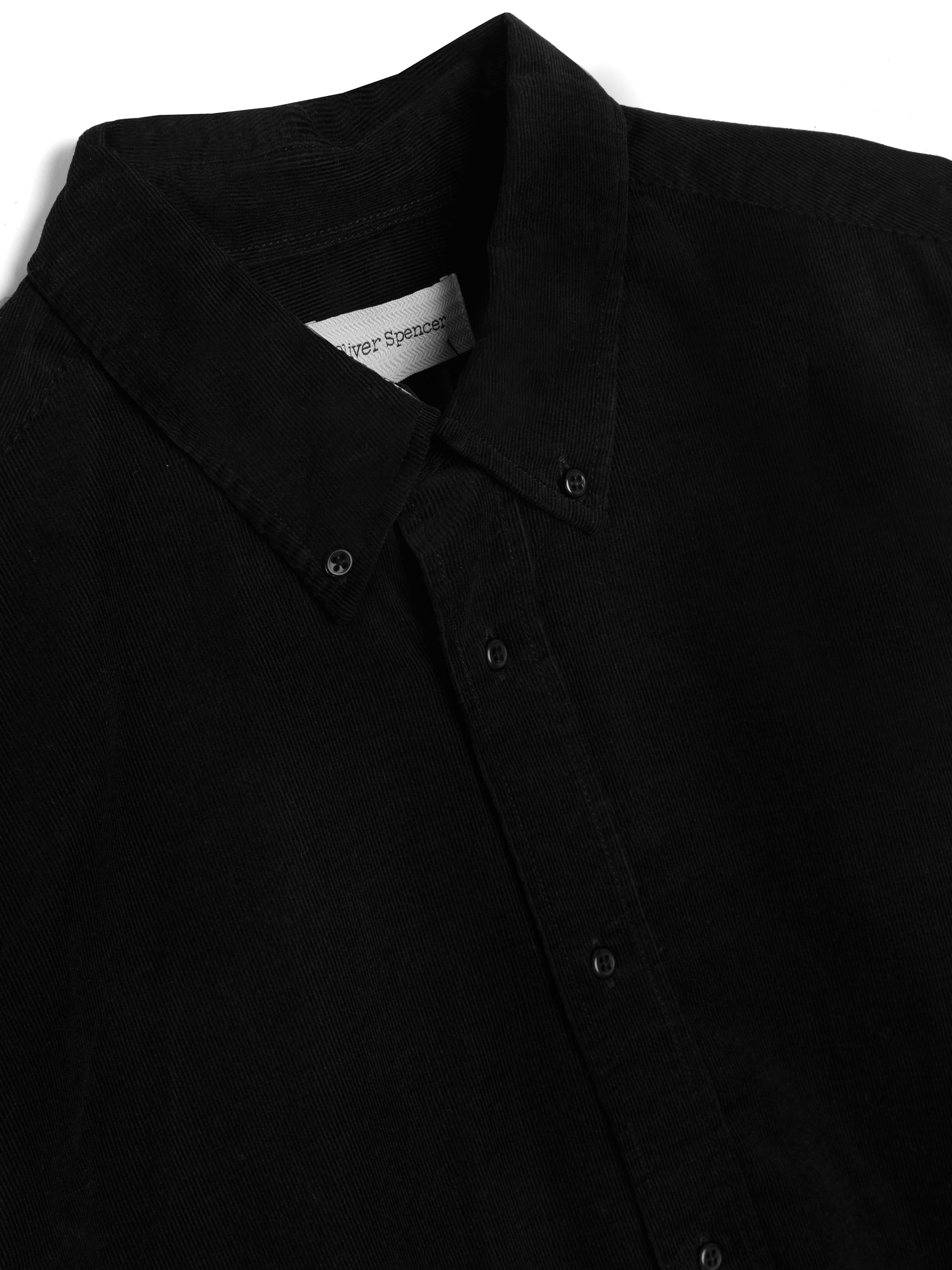 Brook Shirt Mersey Cord Black