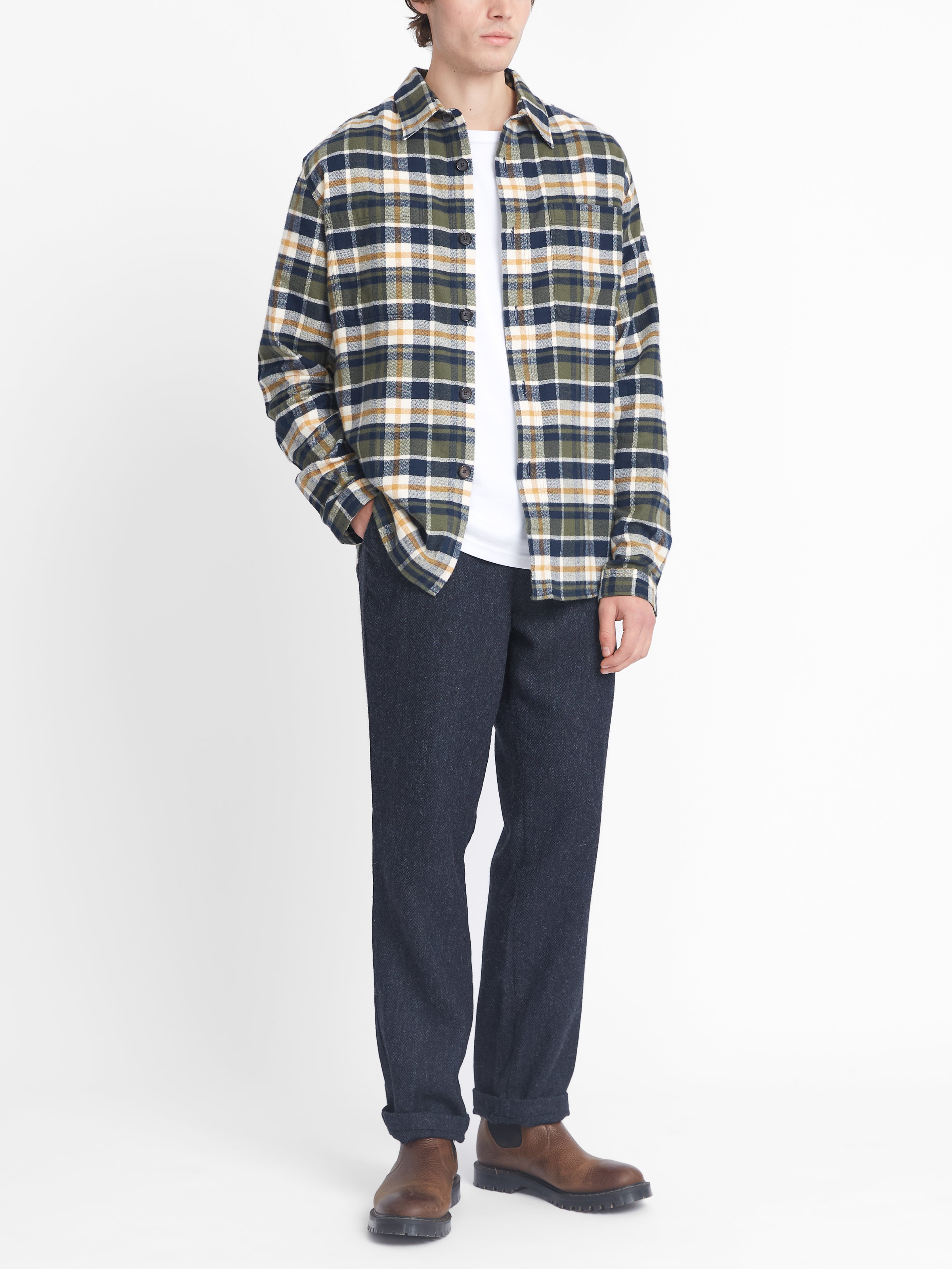 Treviscoe Shirt Eldin Green