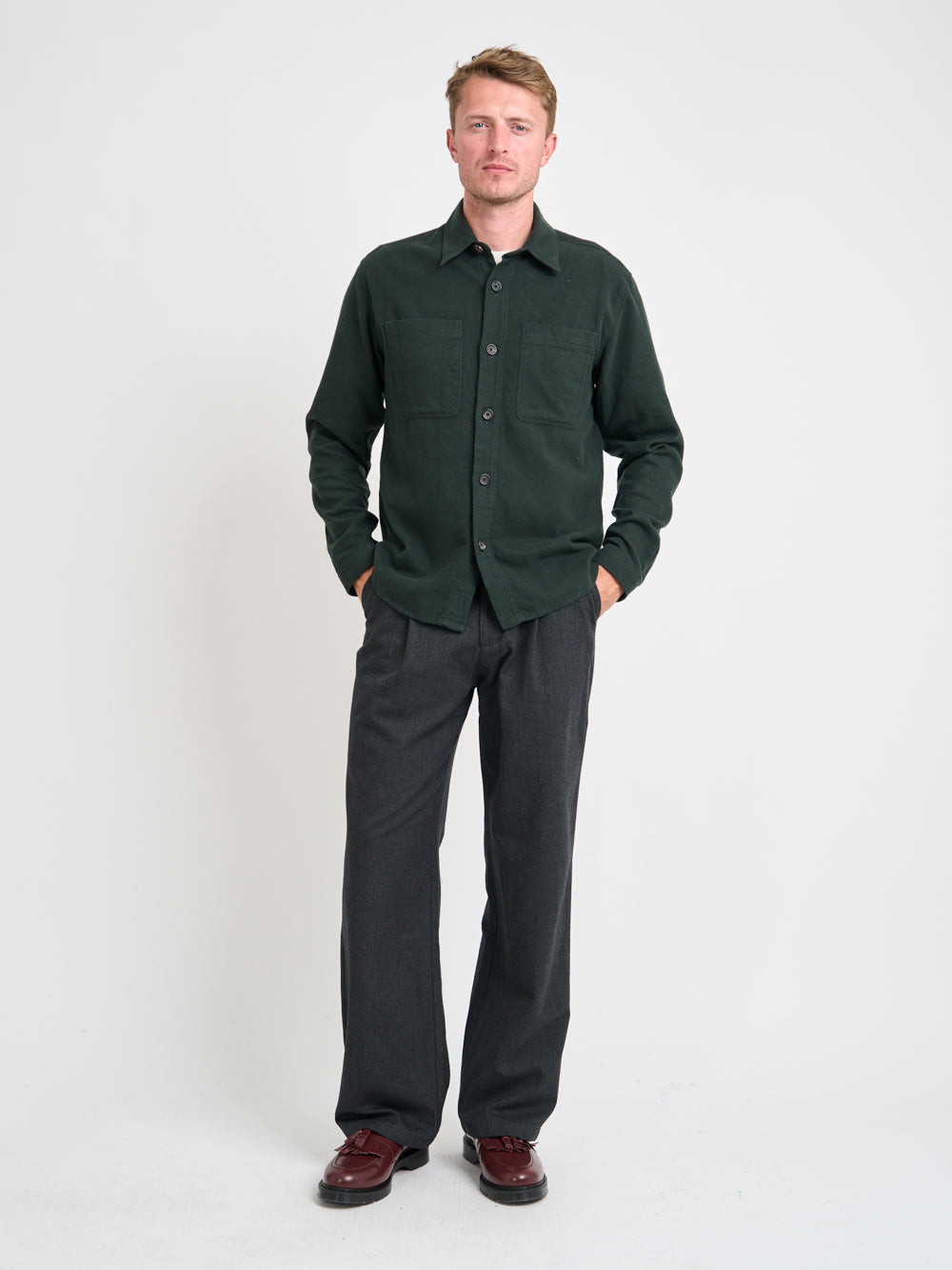 Treviscoe Shirt Holloway Green