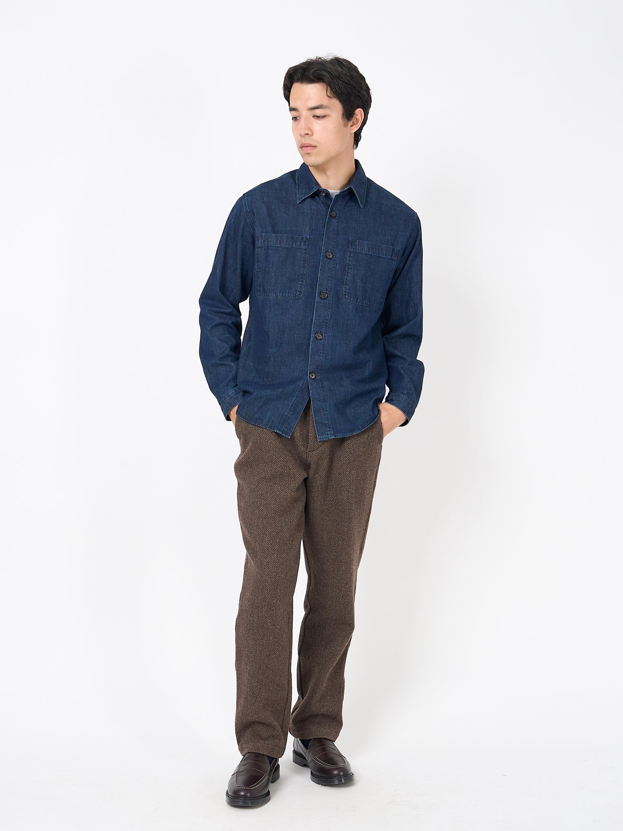 Treviscoe Shirt Mullins Denim Indigo Rinse