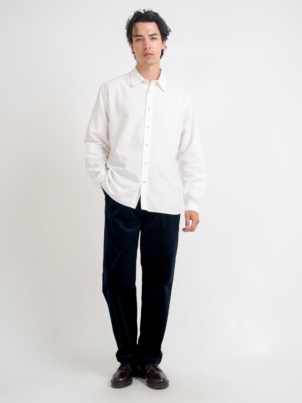 Atlanta Long Sleeve Shirt Brecon White