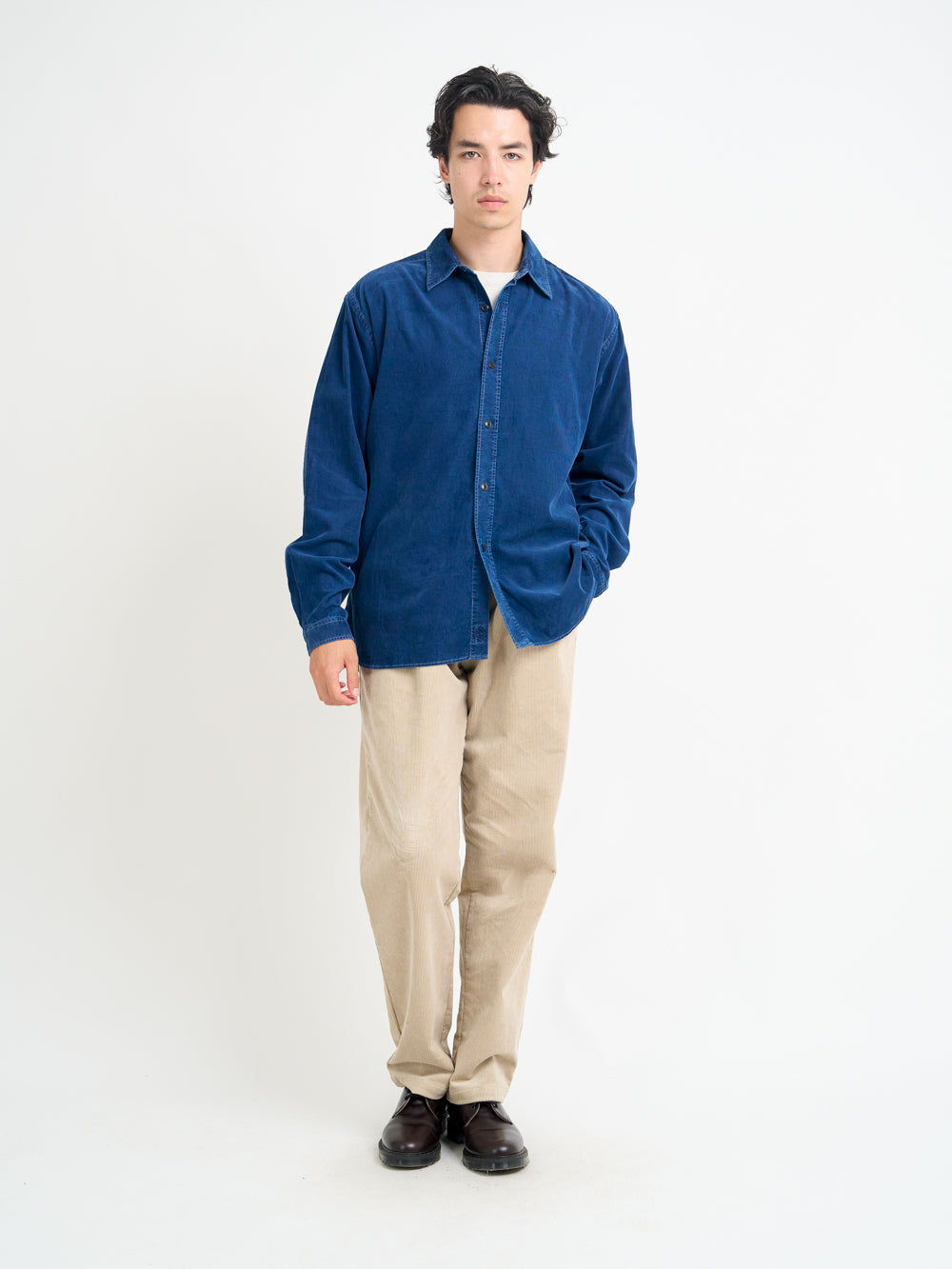 Atlanta Long Sleeve Shirt (Loose Fit) Newson Cord Indigo