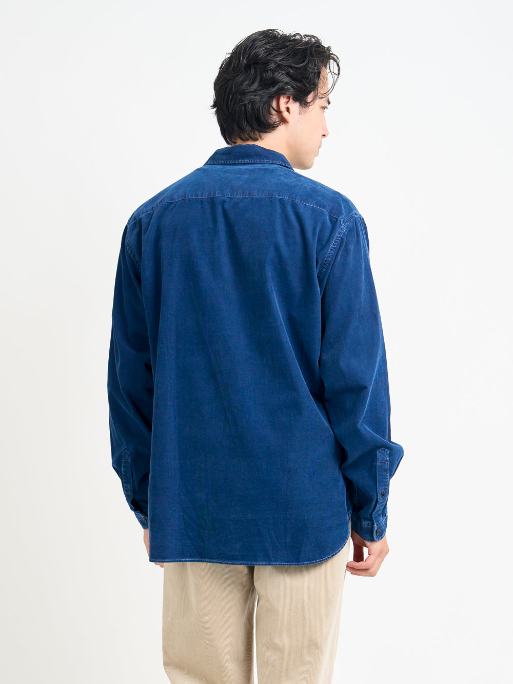 Atlanta Long Sleeve Shirt (Loose Fit) Newson Cord Indigo