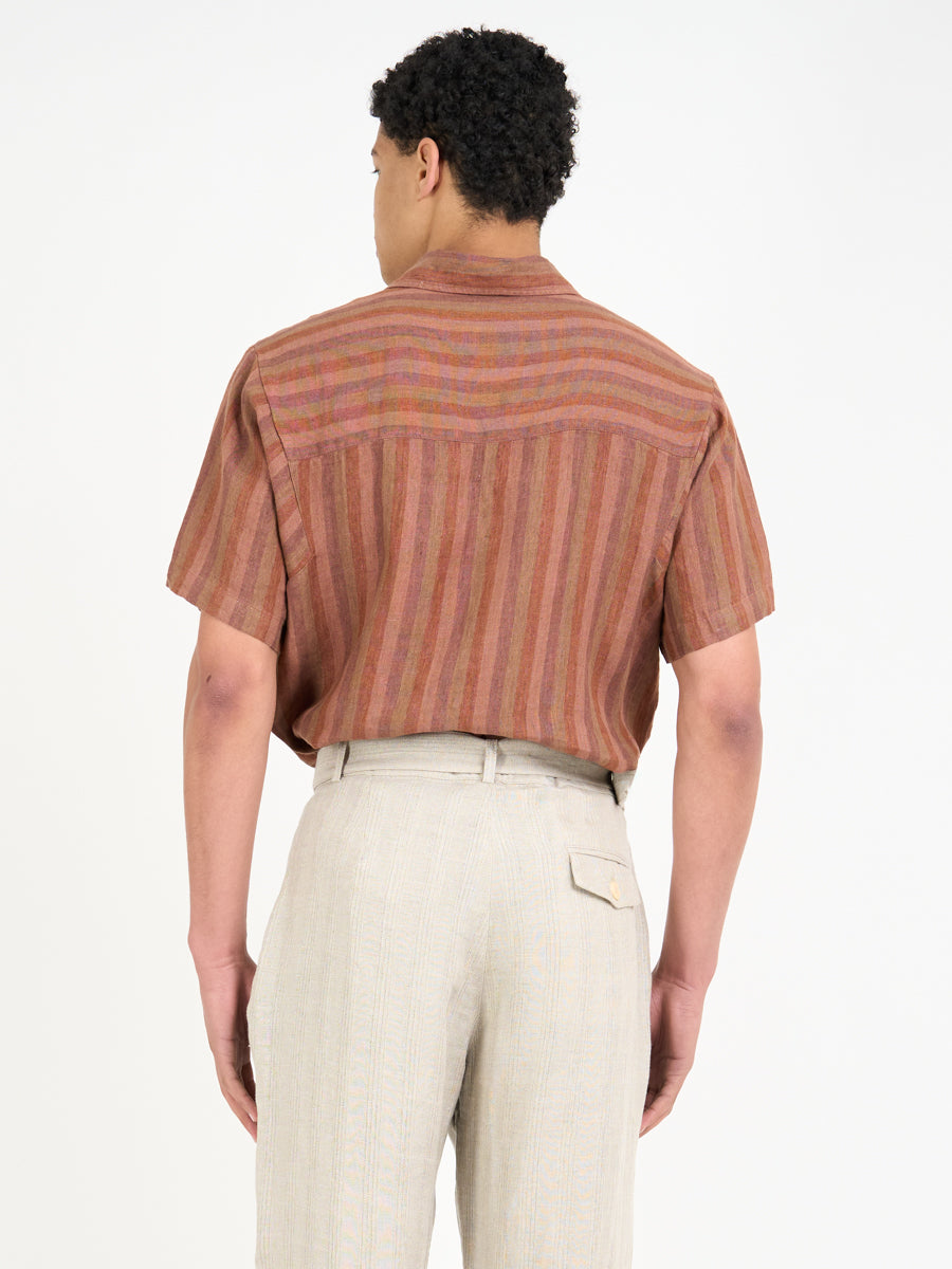 Garrison Short Sleeve Shirt Lowson Terracotta
