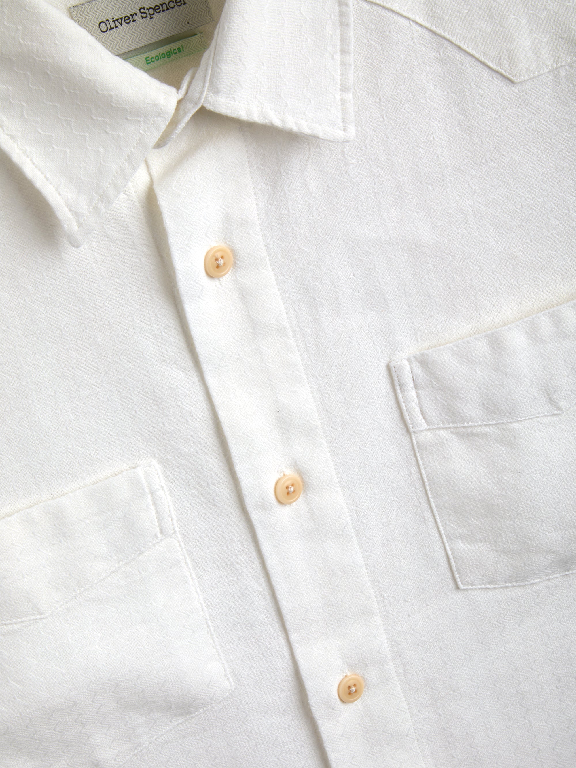 Santiago Short Sleeve Shirt Lennon Cream