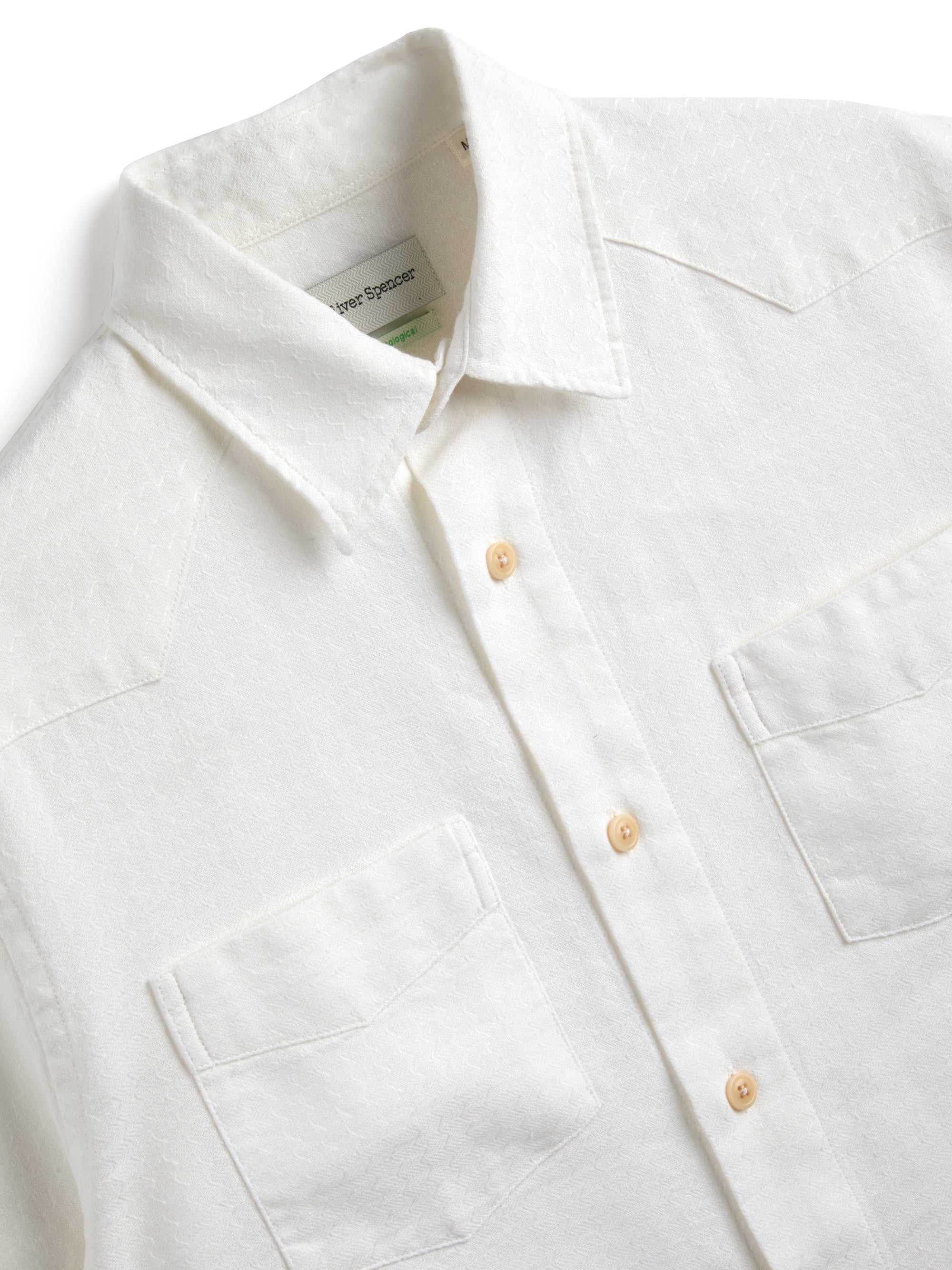 Santiago Short Sleeve Shirt Lennon Cream