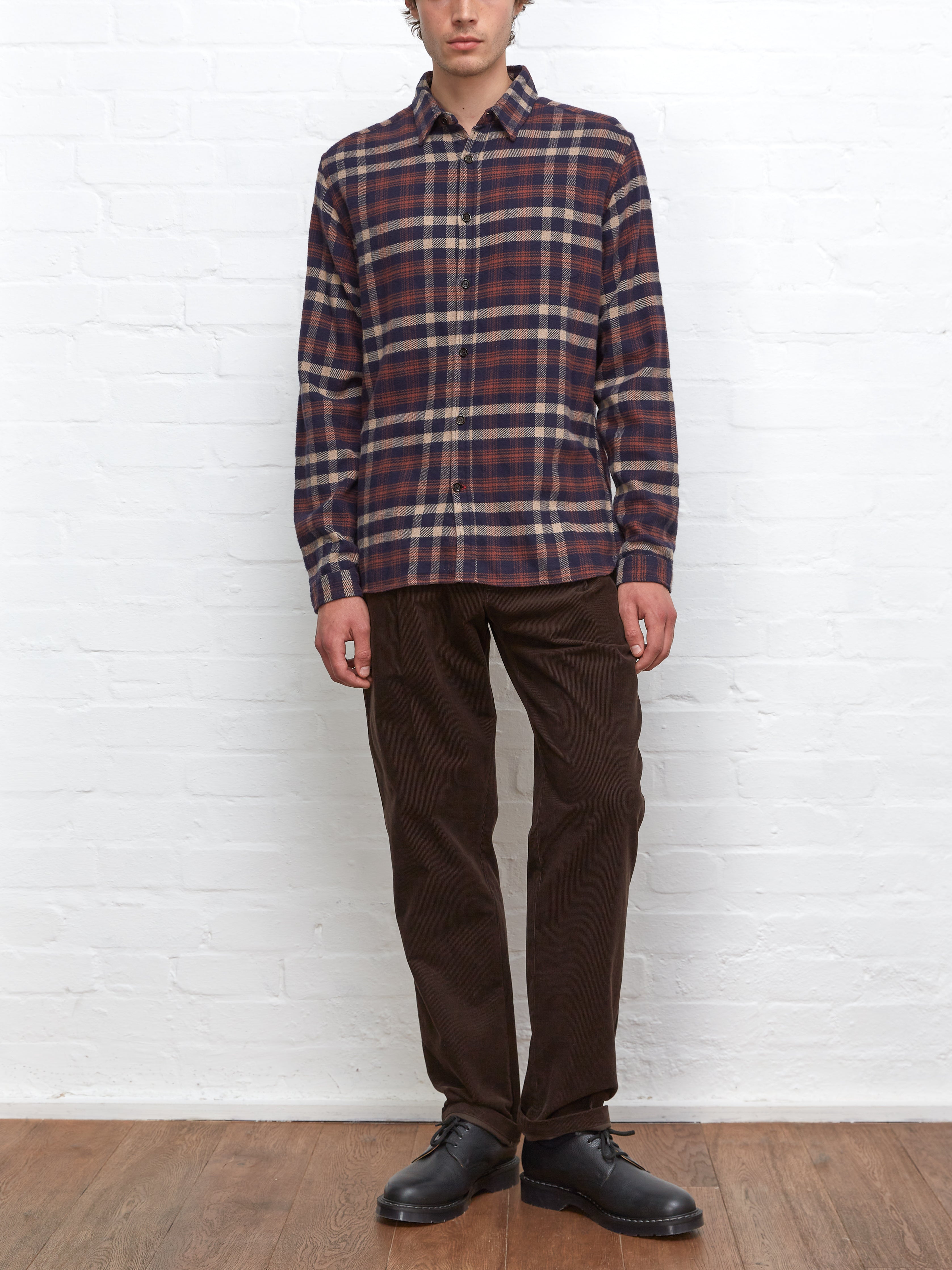 New York Special Shirt Becker Navy/Beige