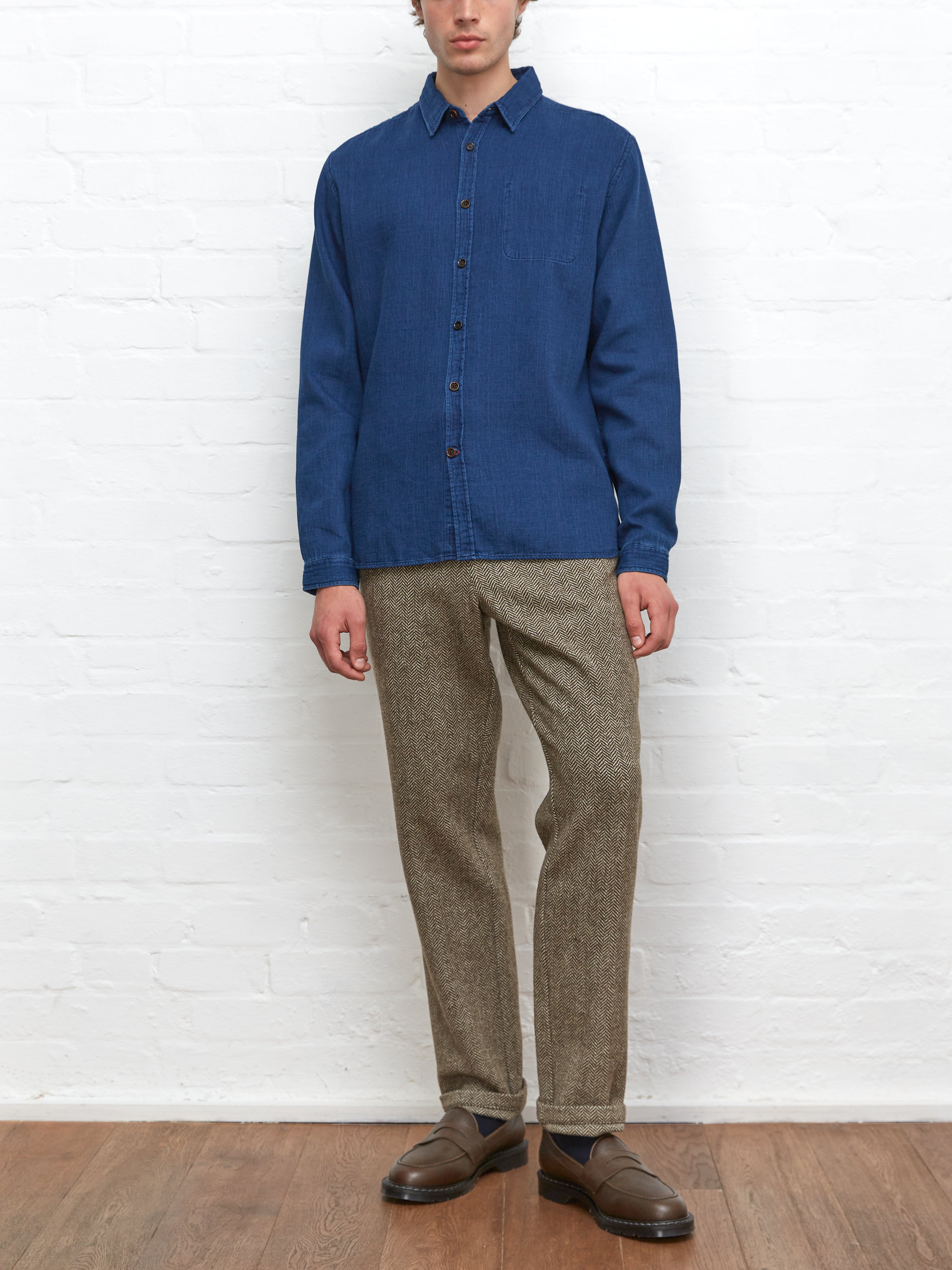 New York Special Shirt Levens Indigo Blue
