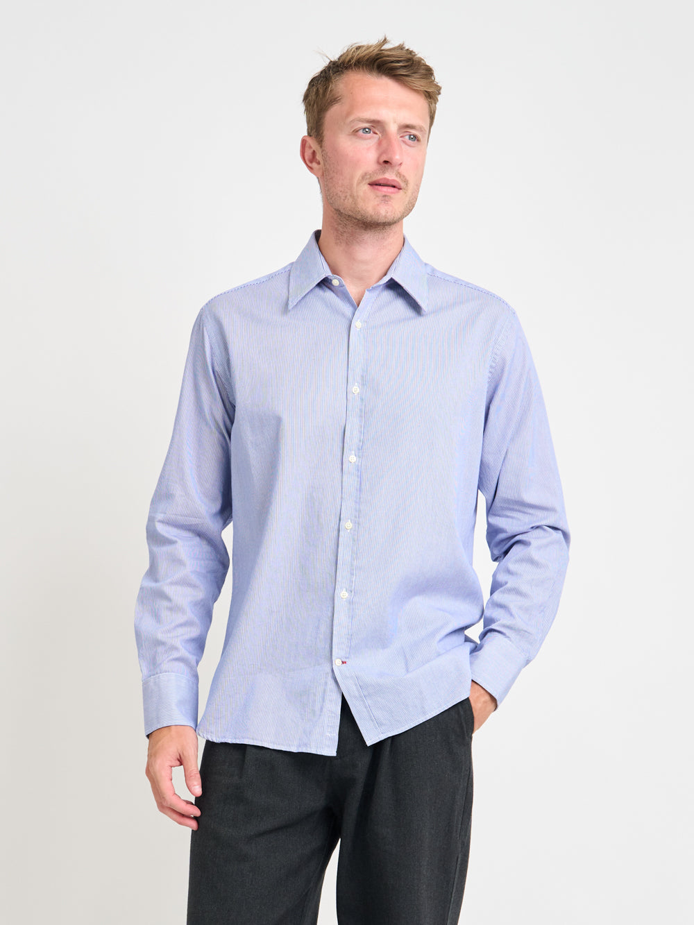 Conduit Classic Shirt Collins White/Blue