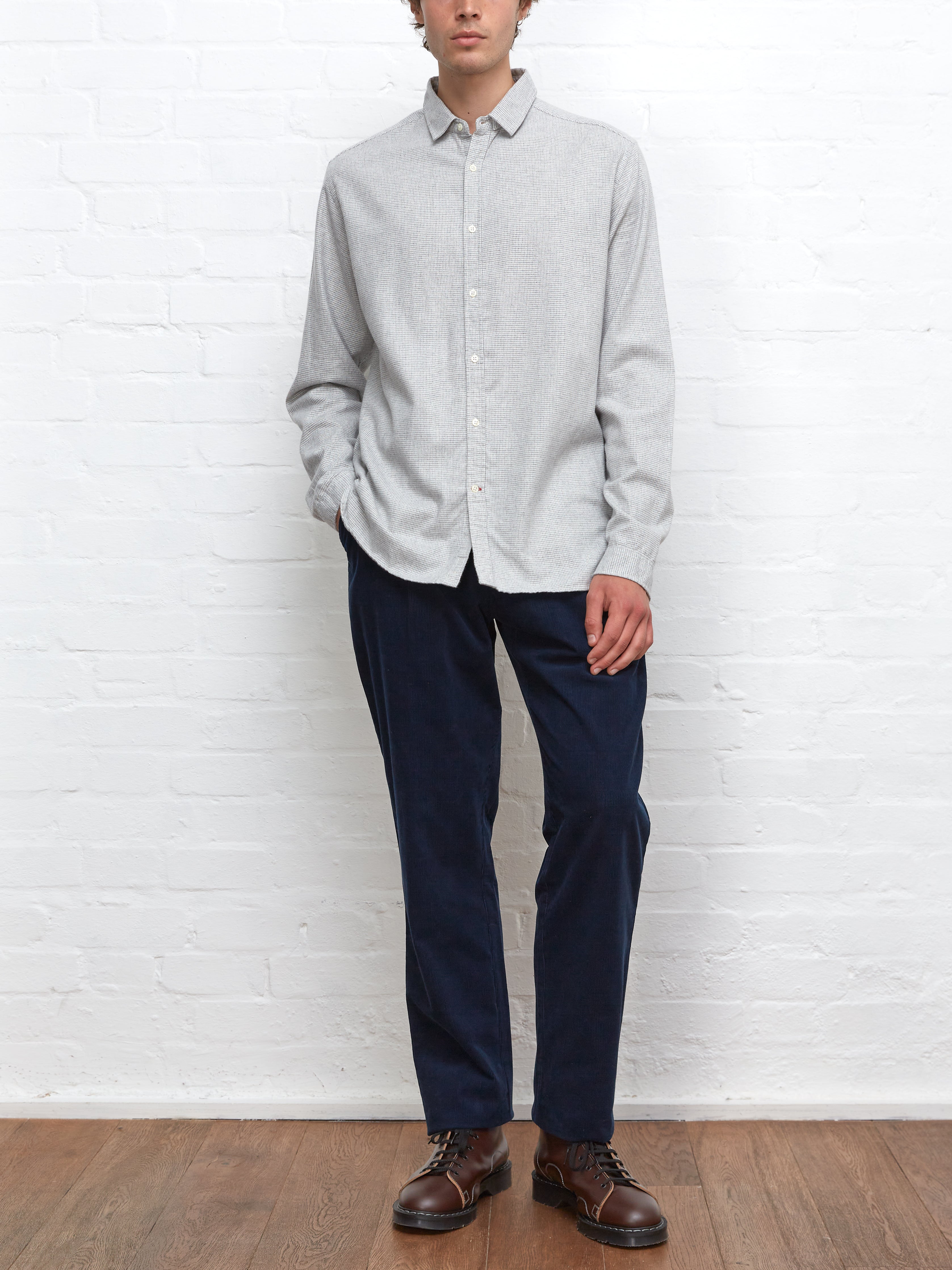 Clerkenwell Tab Shirt Drummond Grey