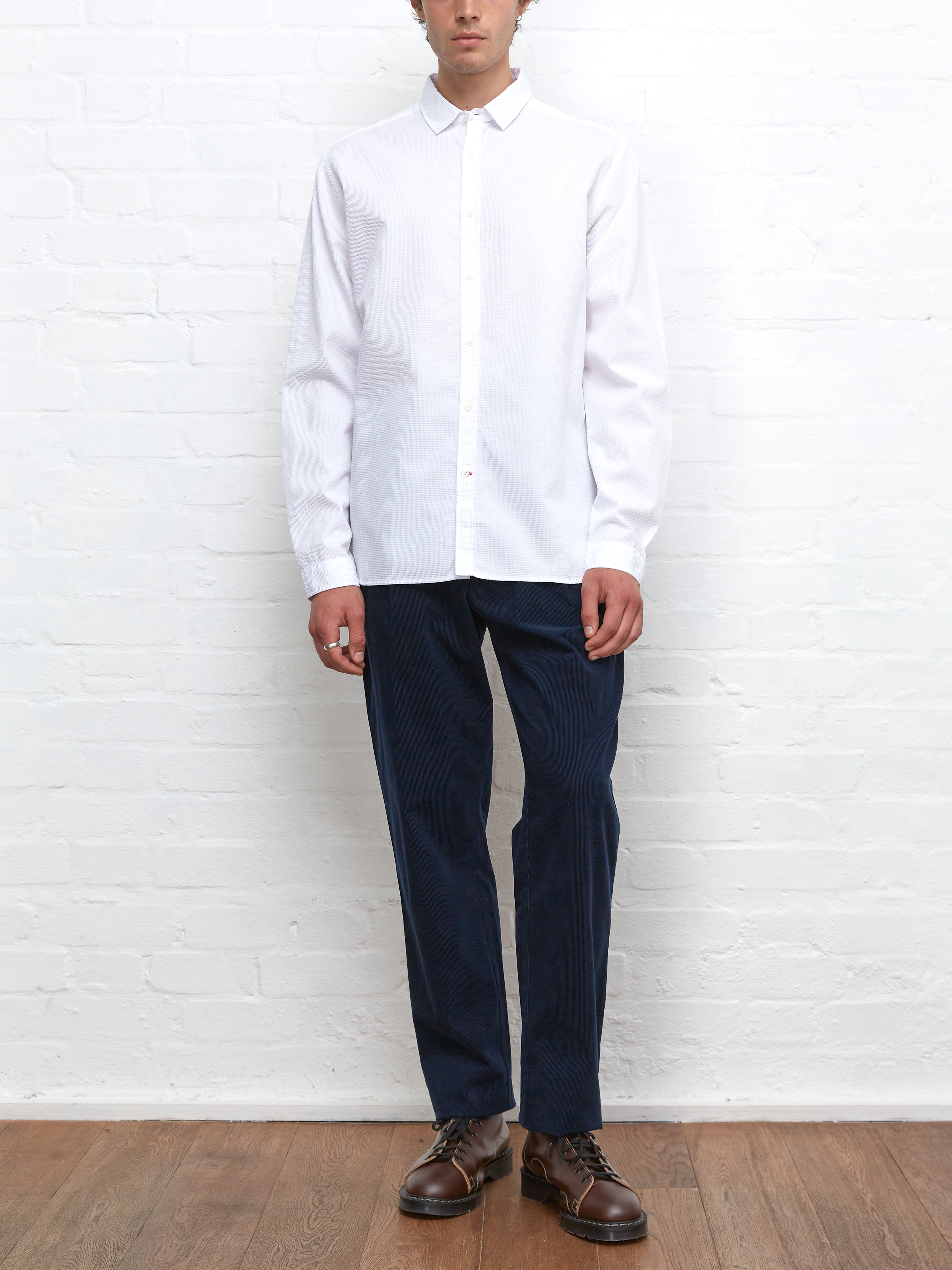 Clerkenwell Tab Shirt Marham White