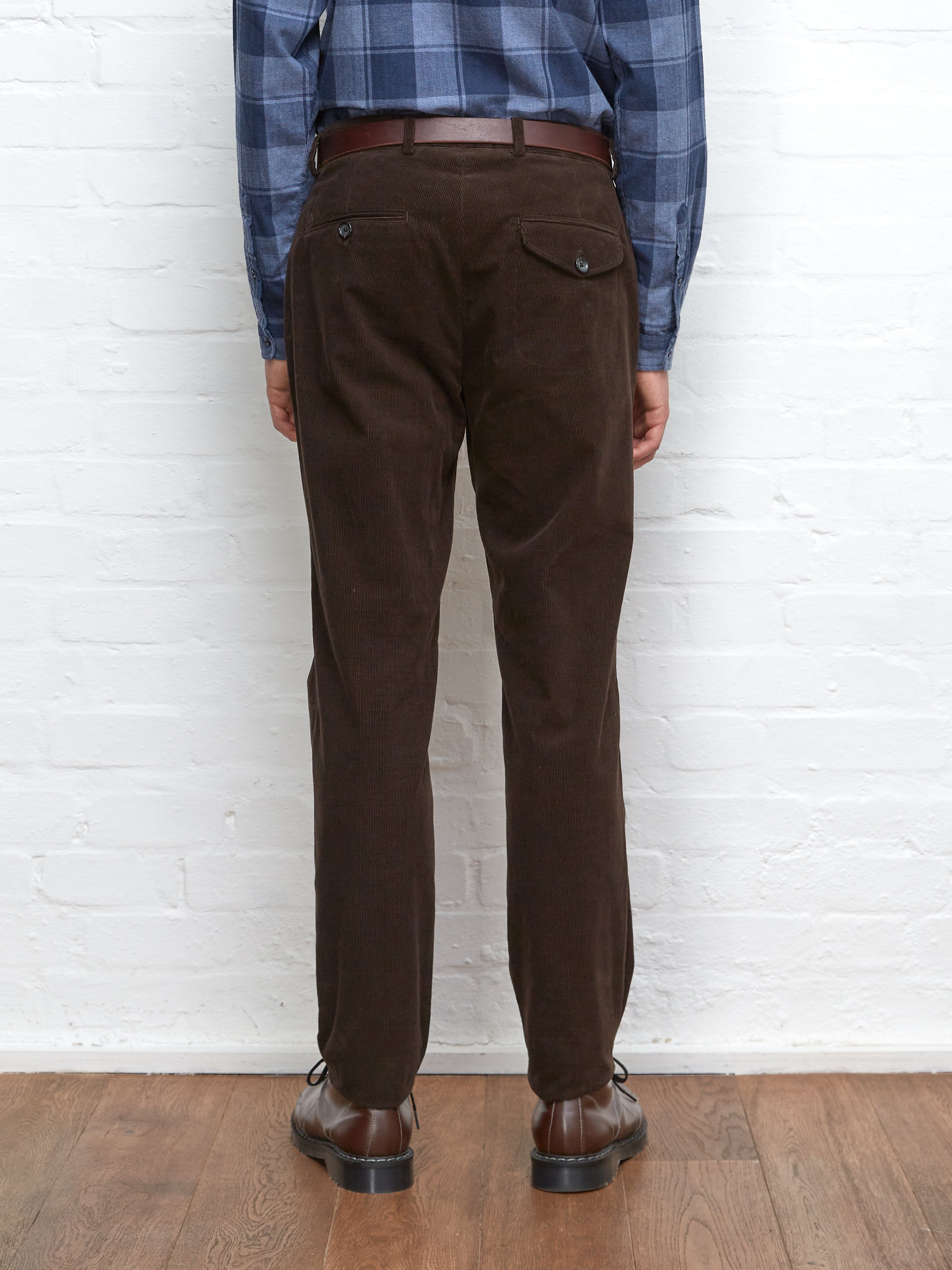 Fishtail Trousers Whitton Cord Brown