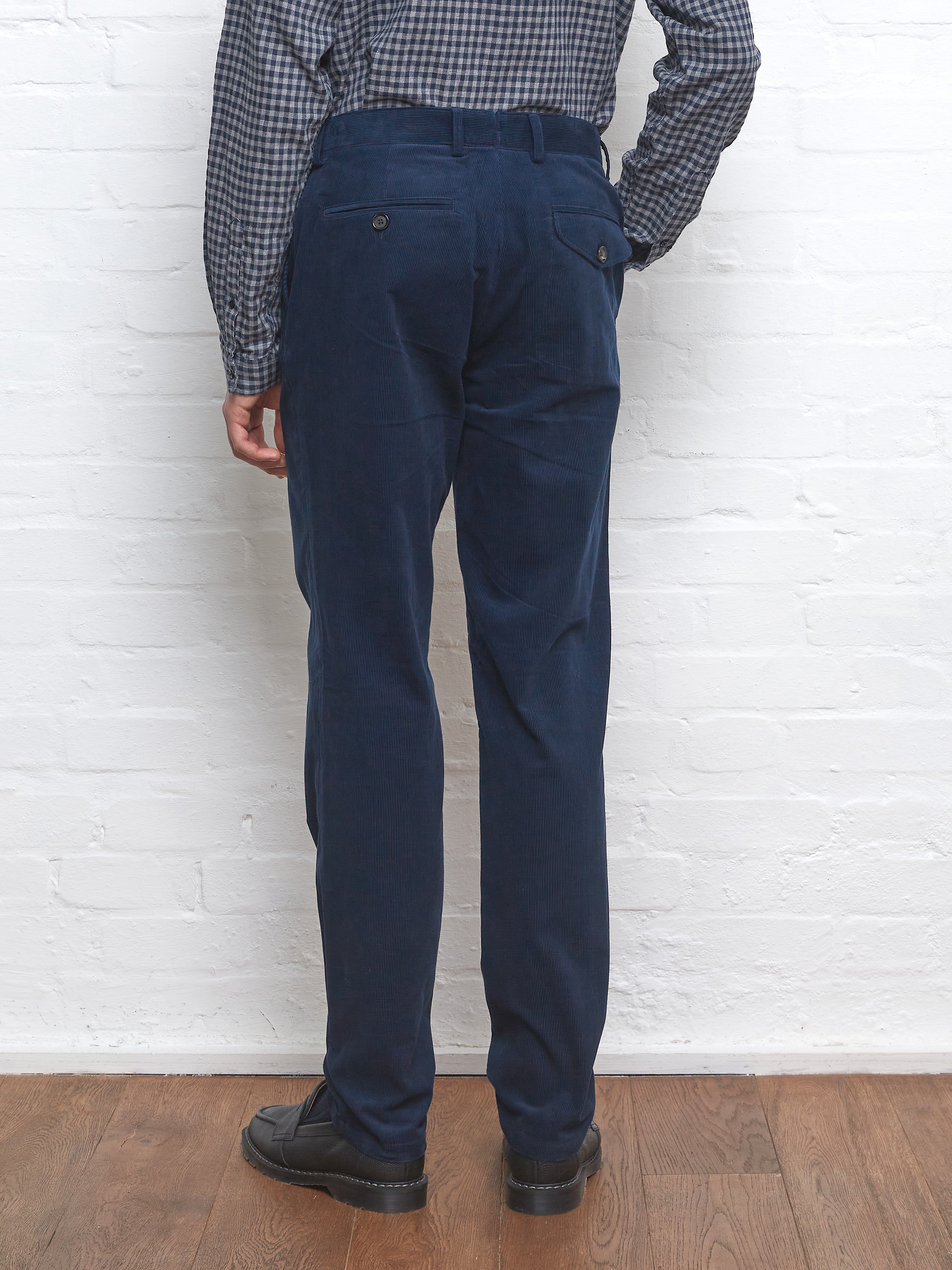 Fishtail Trousers Whitton Cord Navy