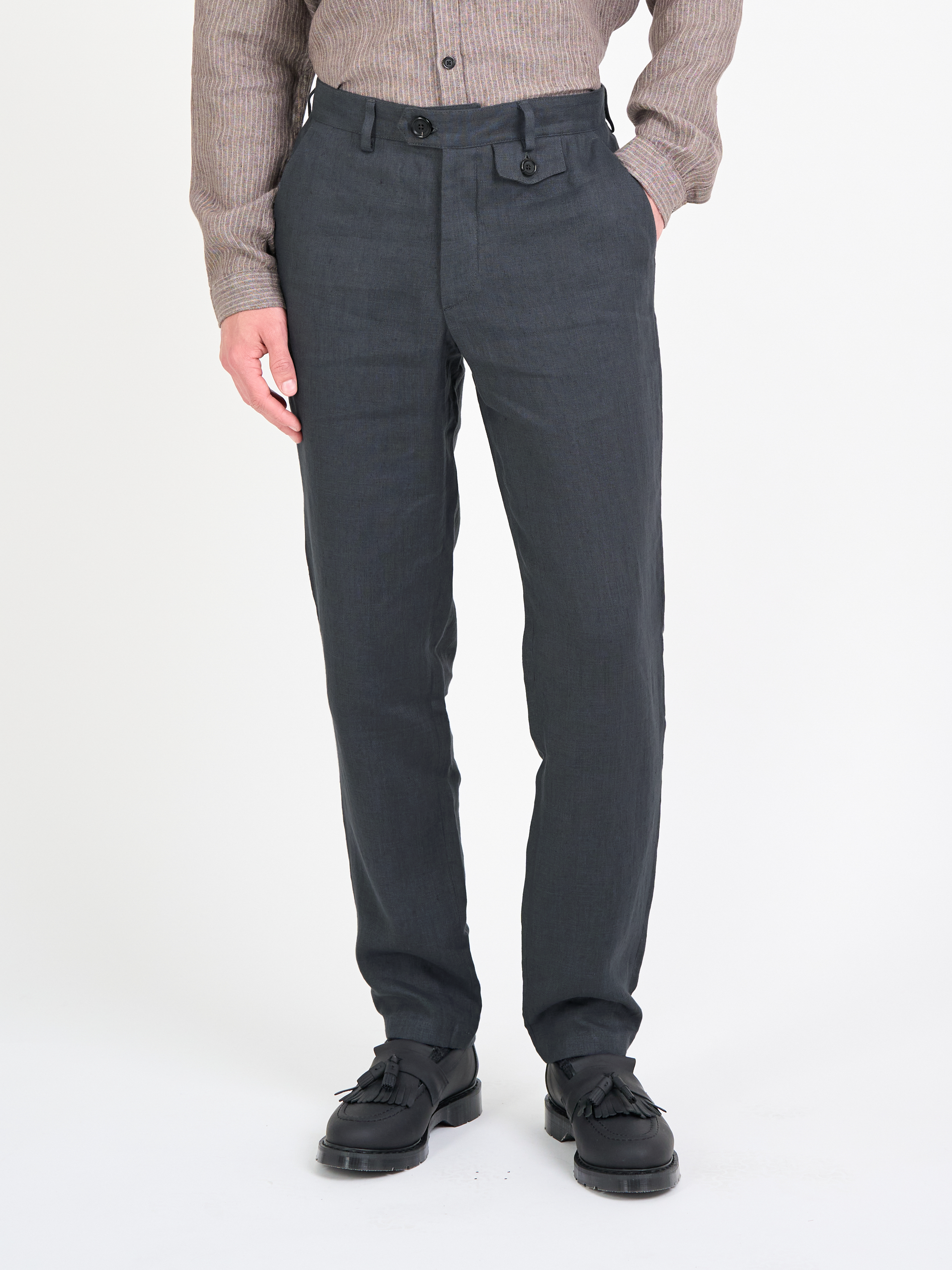 Fishtail Trousers Bleeker Gunmetal Grey