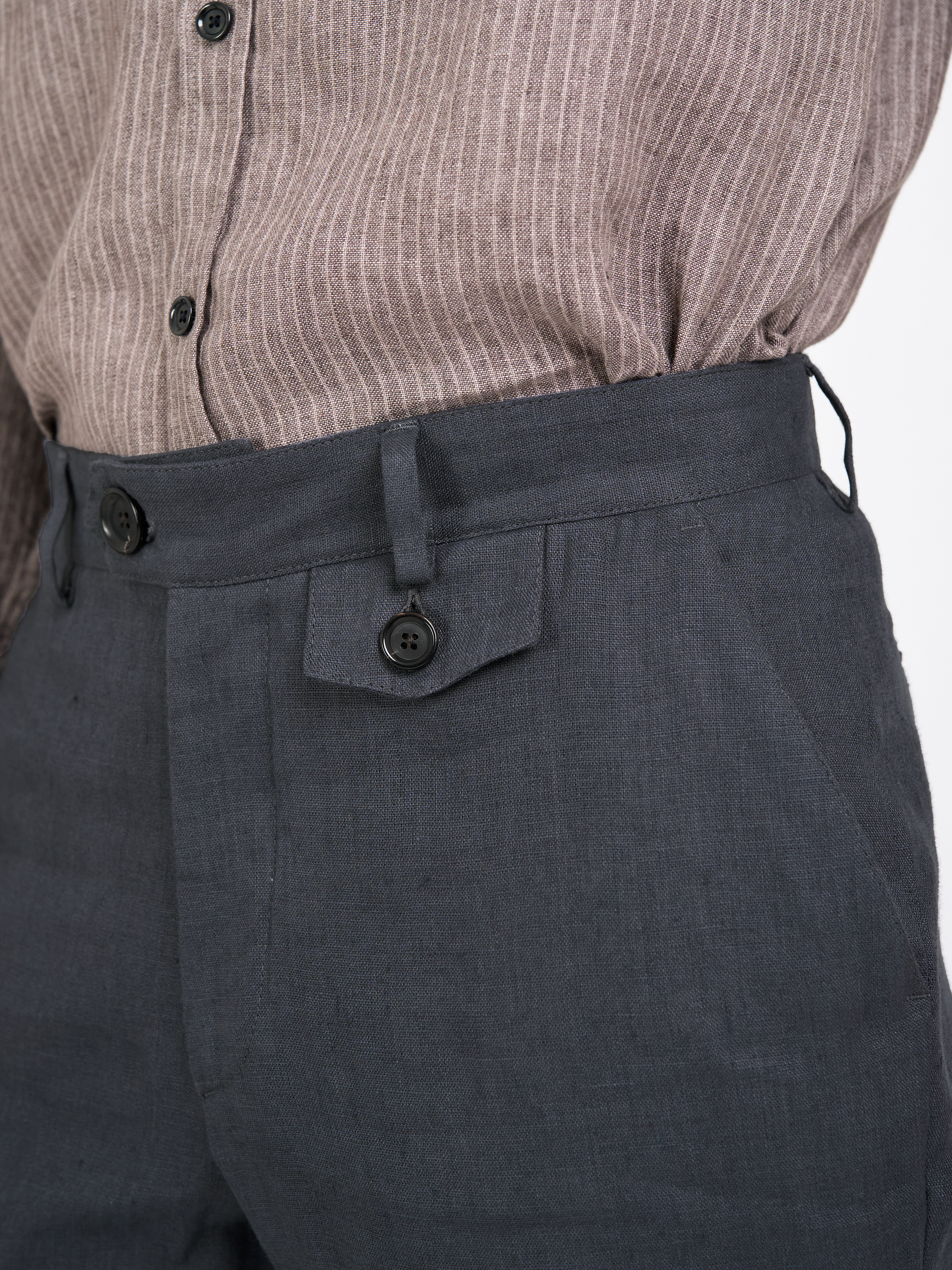 Fishtail Trousers Bleeker Gunmetal Grey