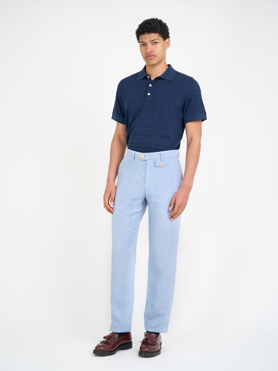 Fishtail Trousers Drescher Blue