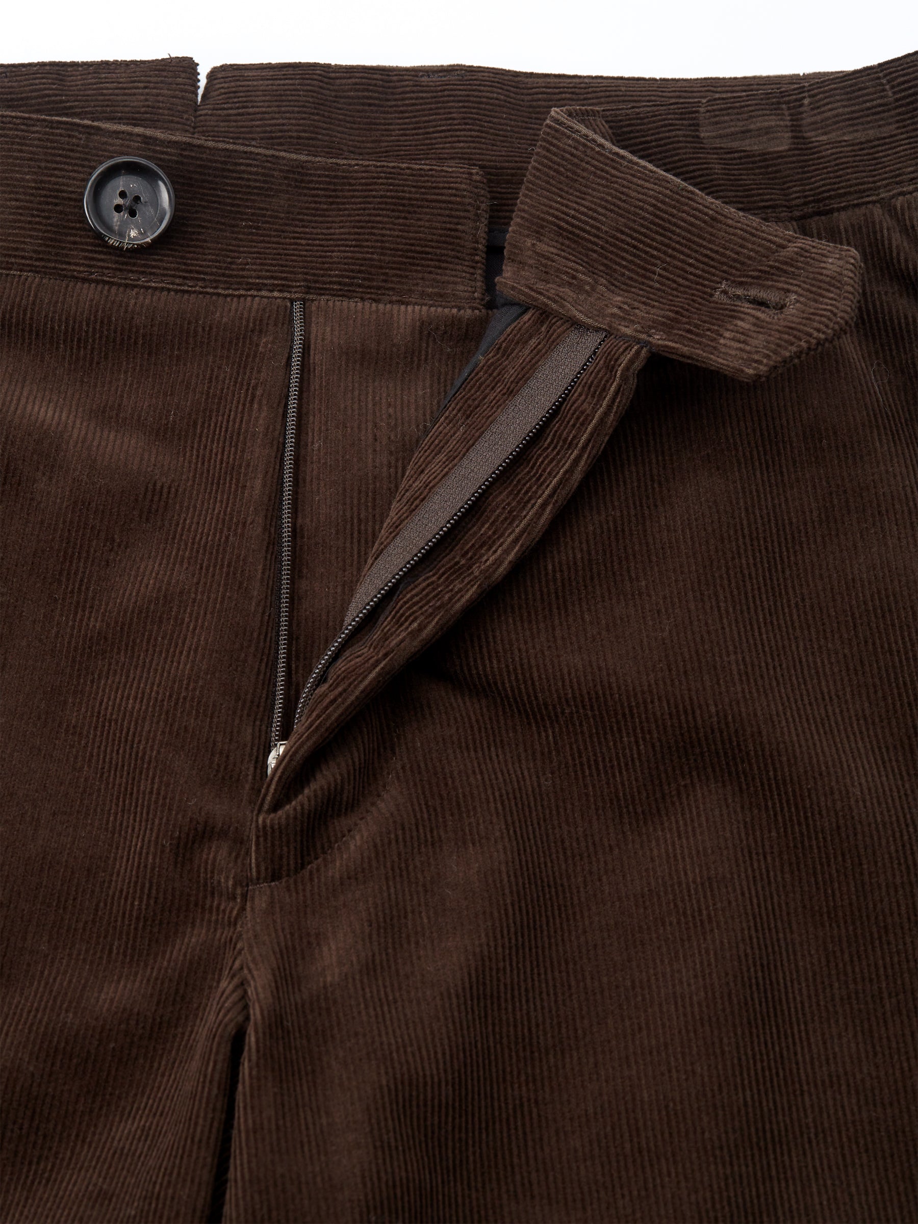 Fishtail Trousers Whitton Cord Brown