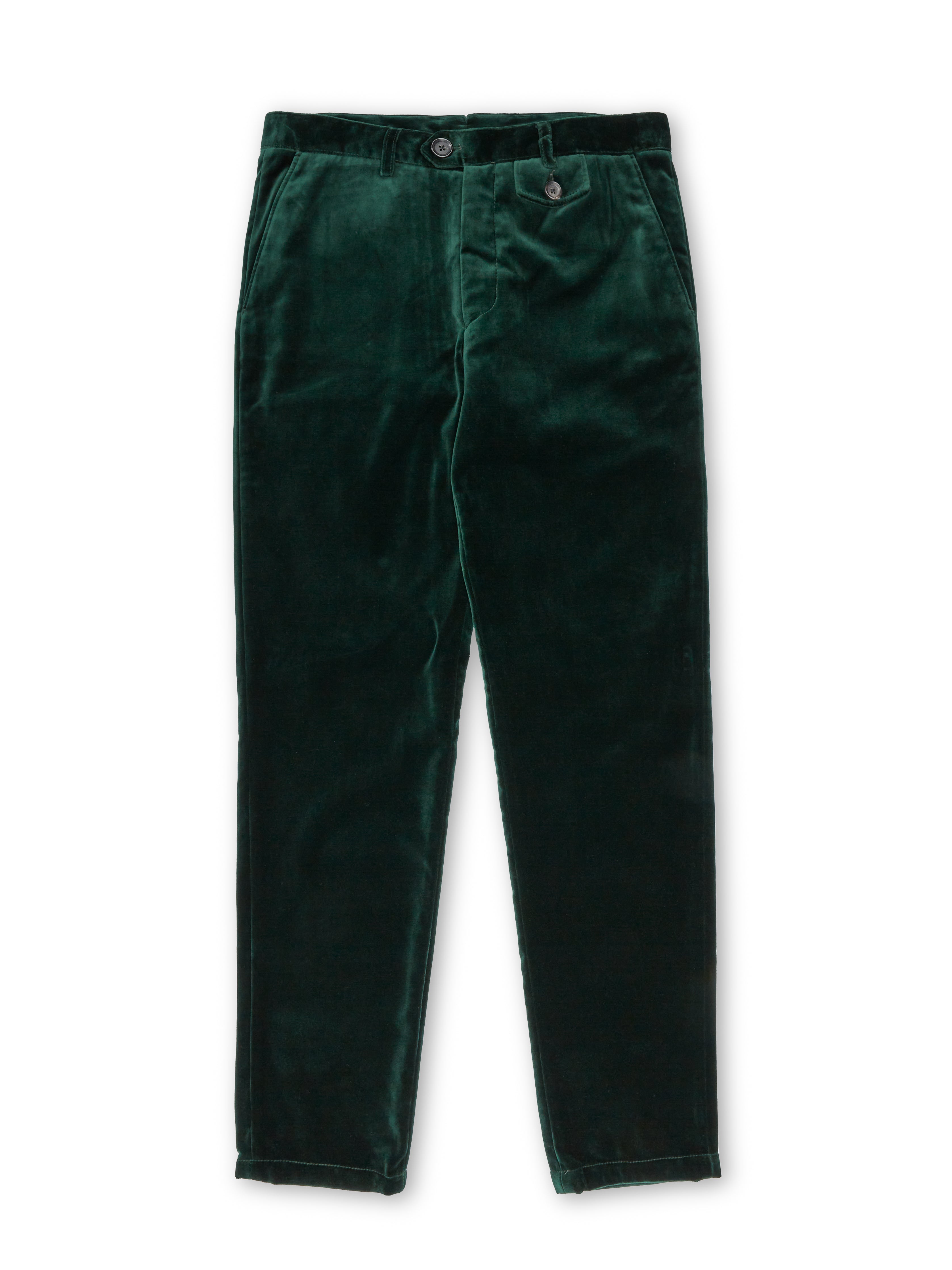 Velvet green sale trousers