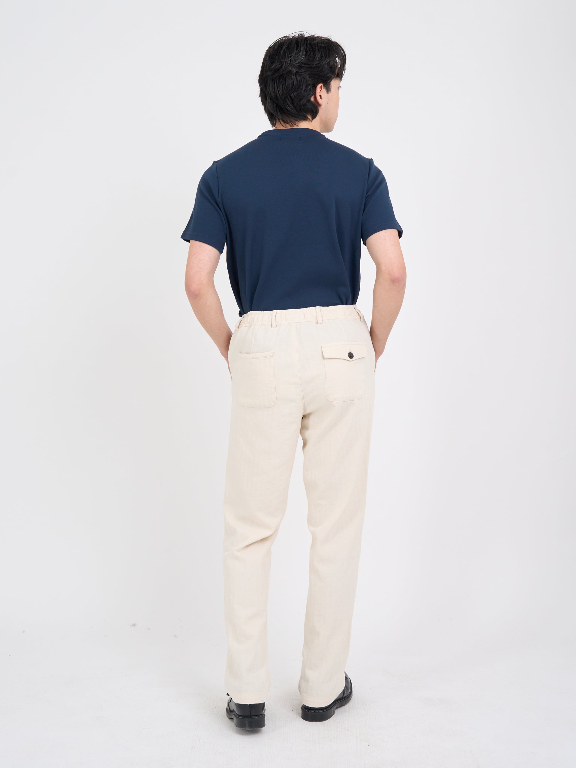 Drawstring Trousers Cairnes Ecru