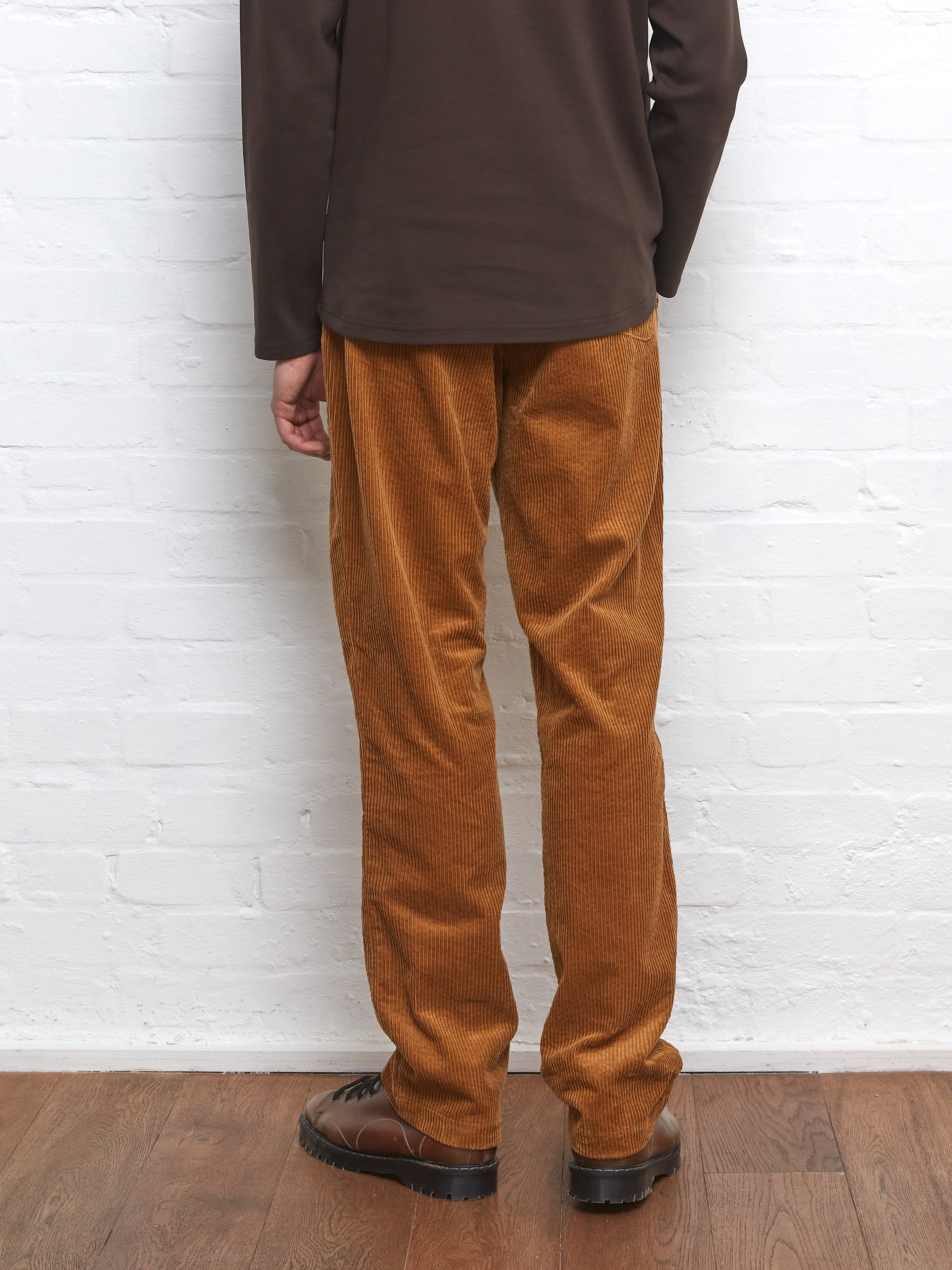 Drawstring Trousers Hudson Cord Tan