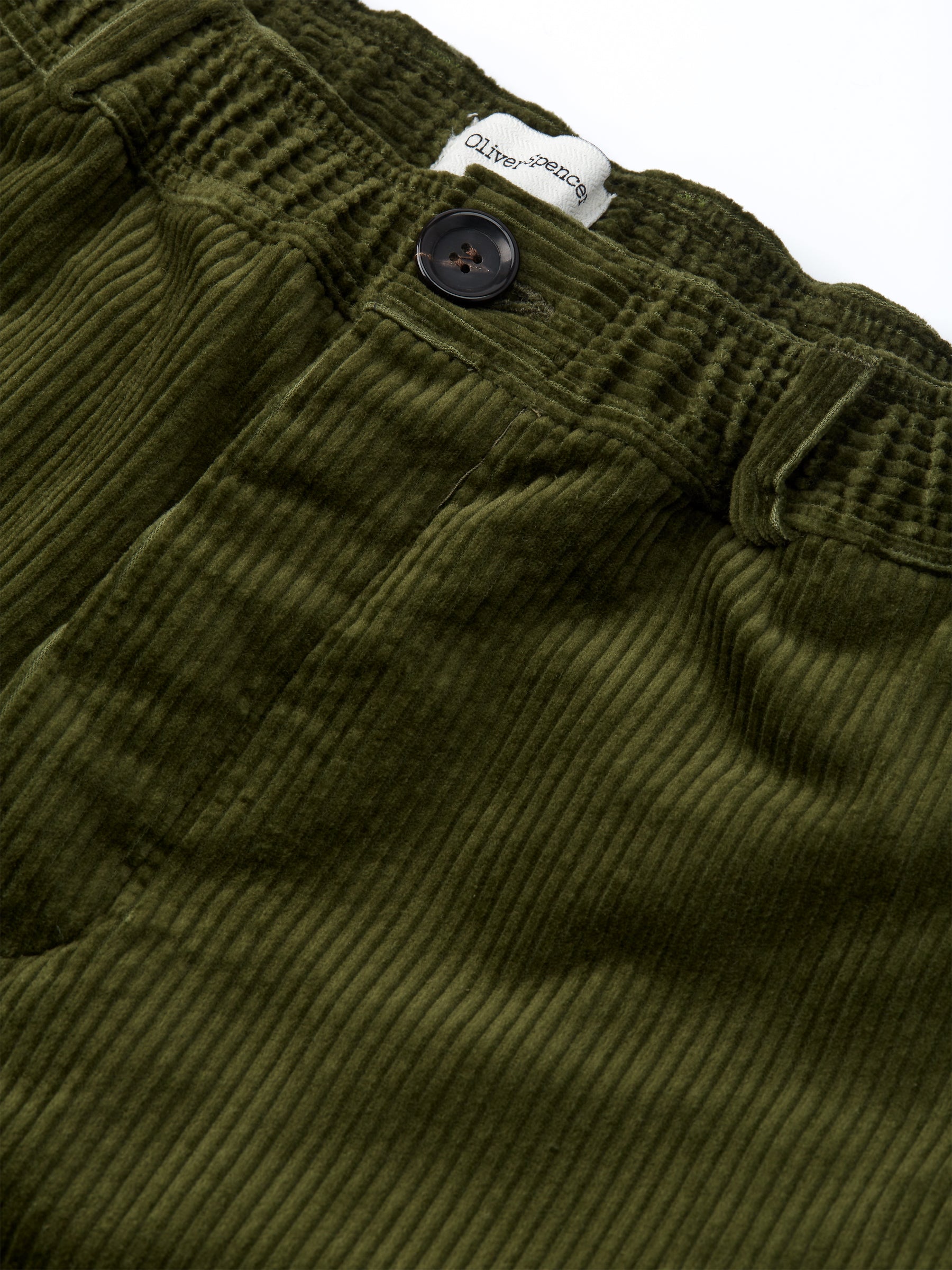 Drawstring Trousers Hudson Cord Green