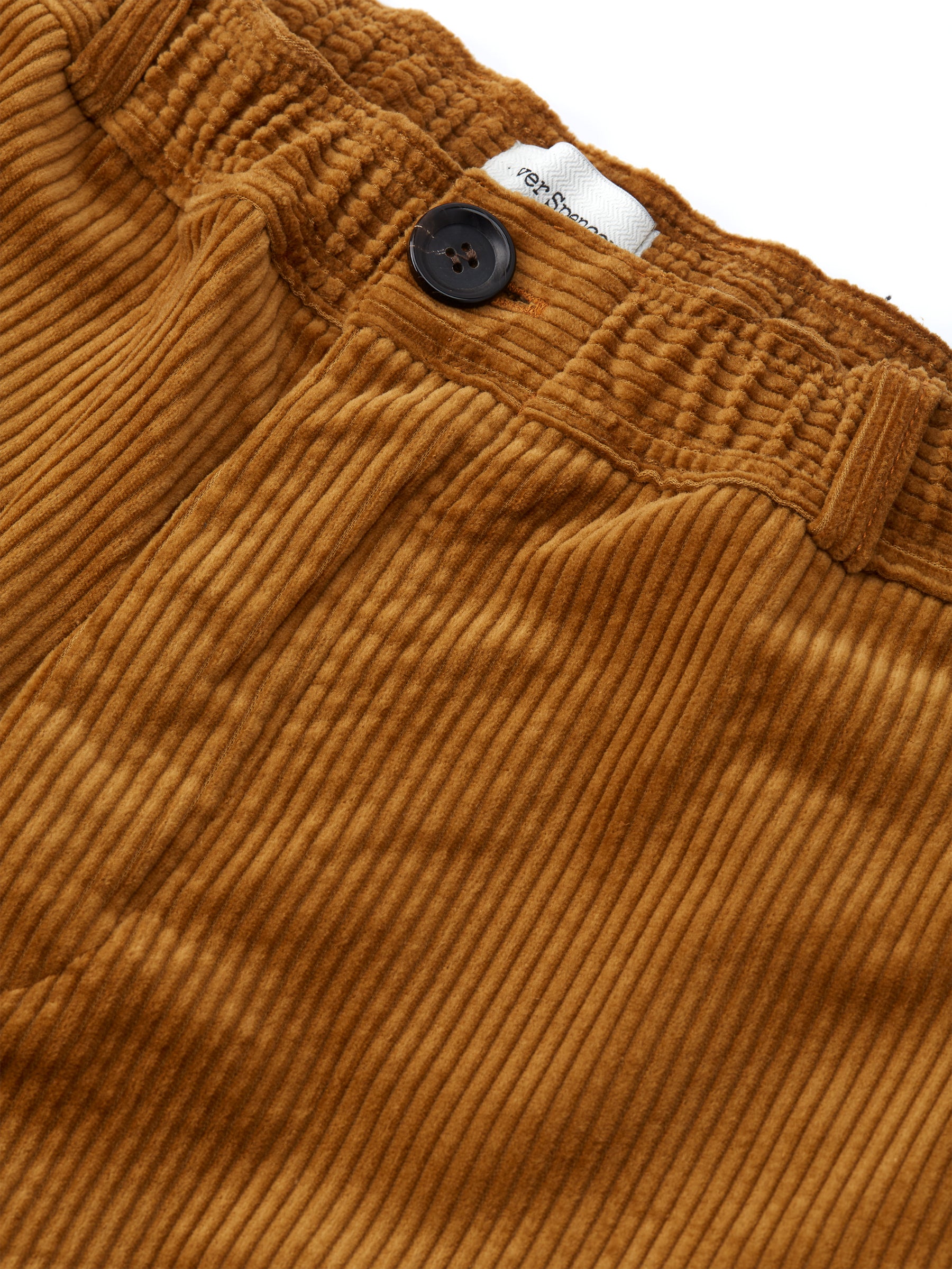 Drawstring Trousers Hudson Cord Tan