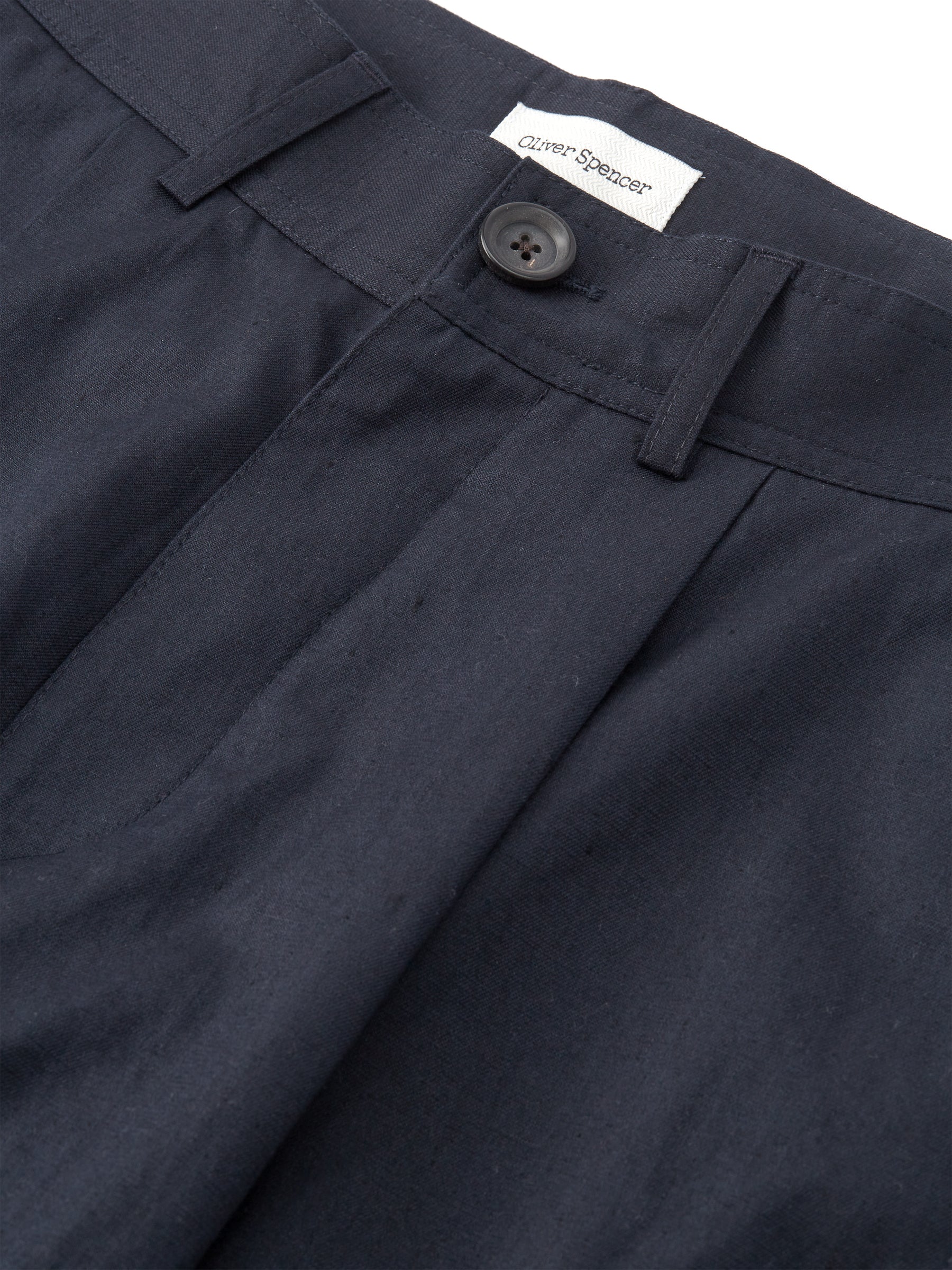 Pleat Trousers Farrell Navy