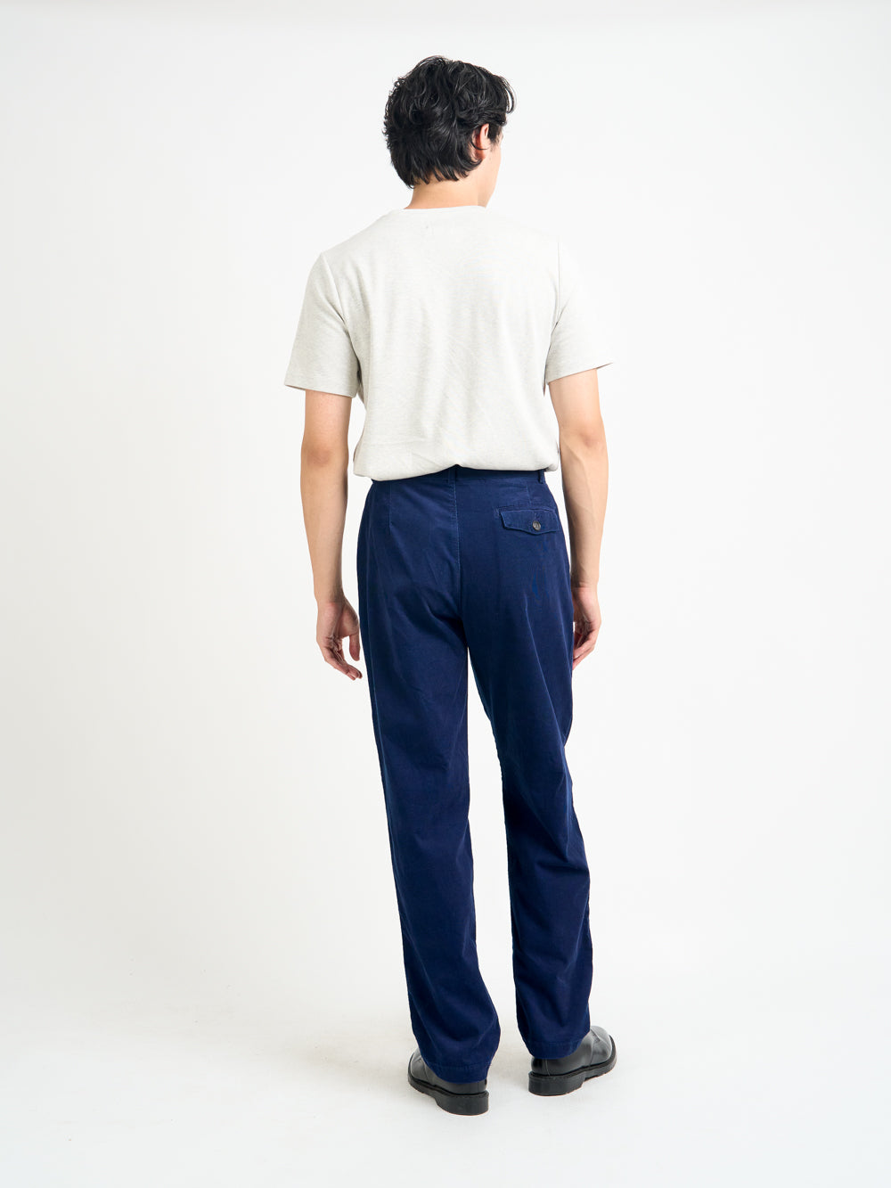 Belted Trousers Newson Cord Indigo