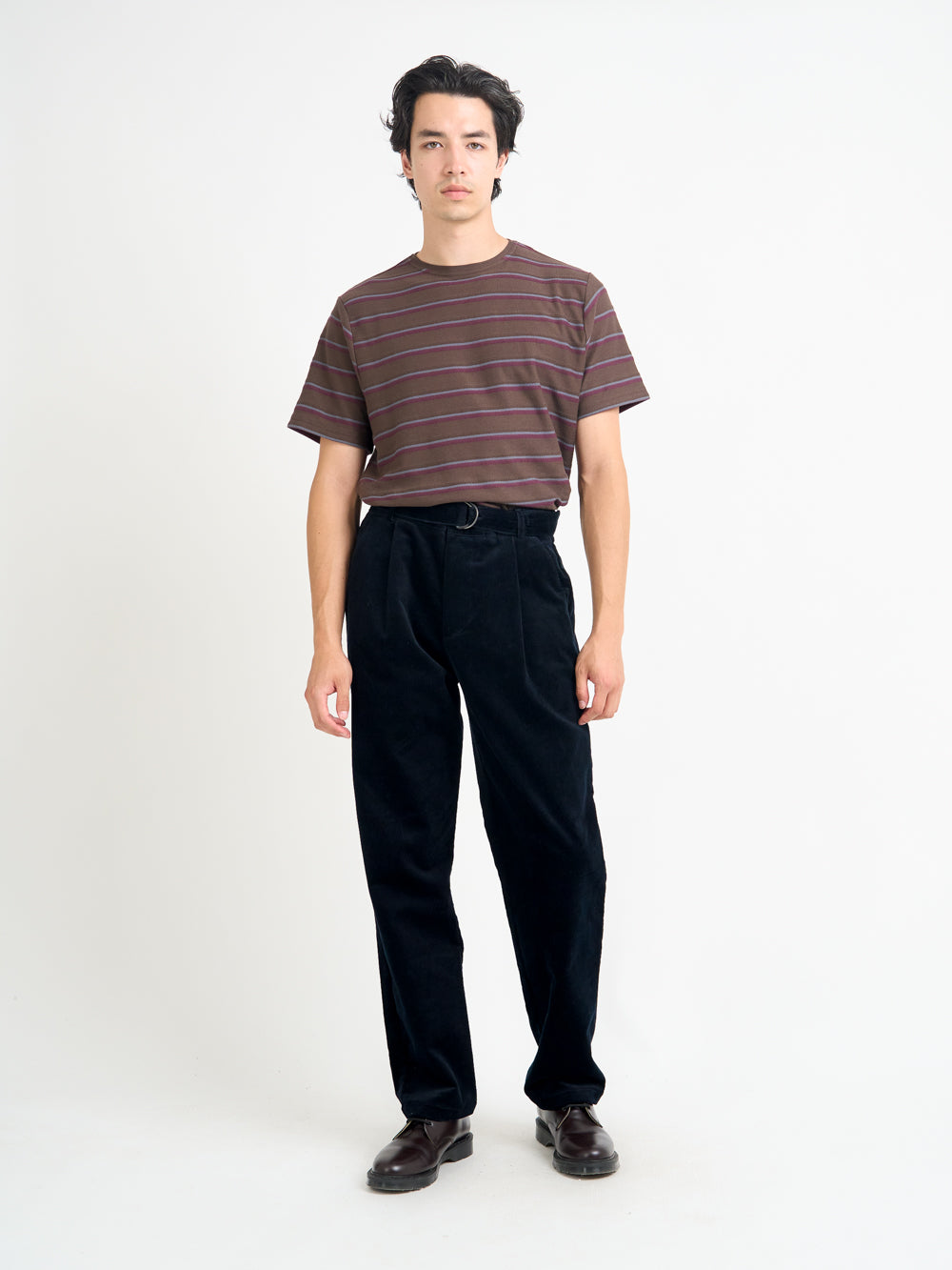 Belted Trousers Sibley Cord Navy