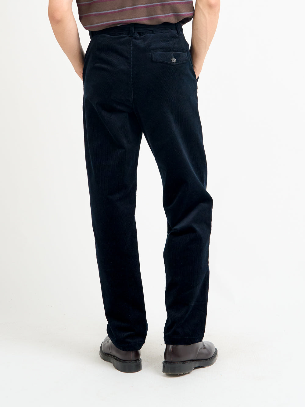 Belted Trousers Sibley Cord Navy
