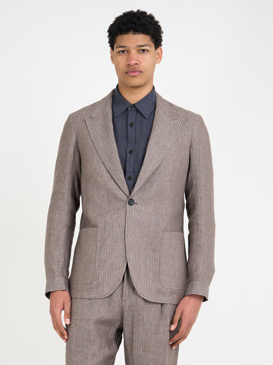 Wilkins Brown/Pink Laurel Suit