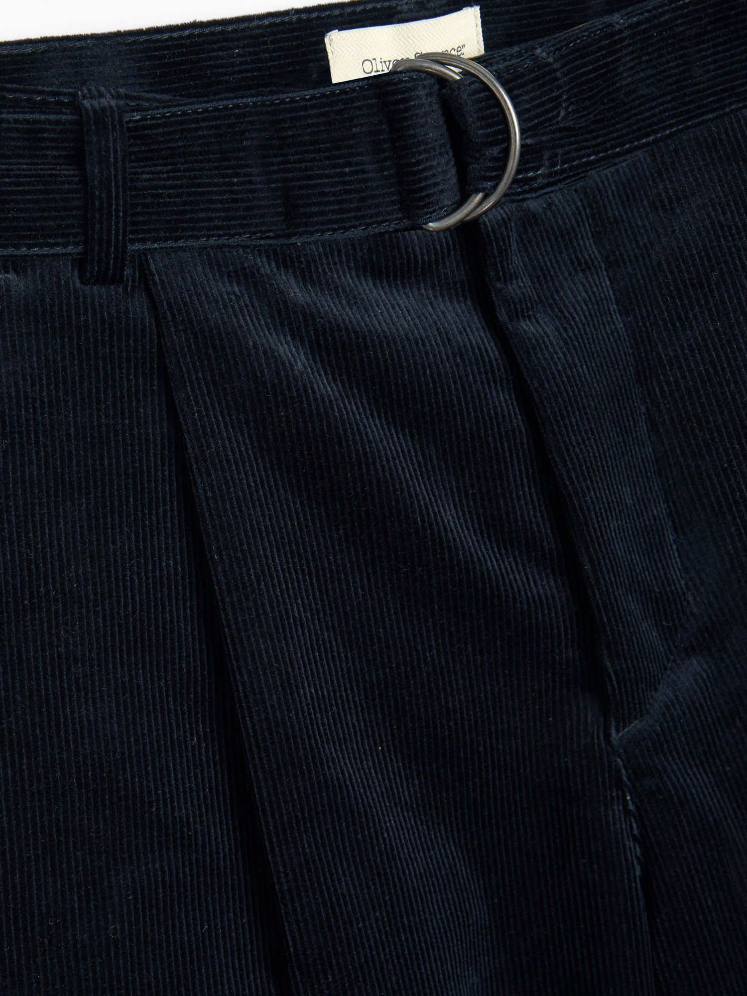 Belted Trousers Sibley Cord Navy