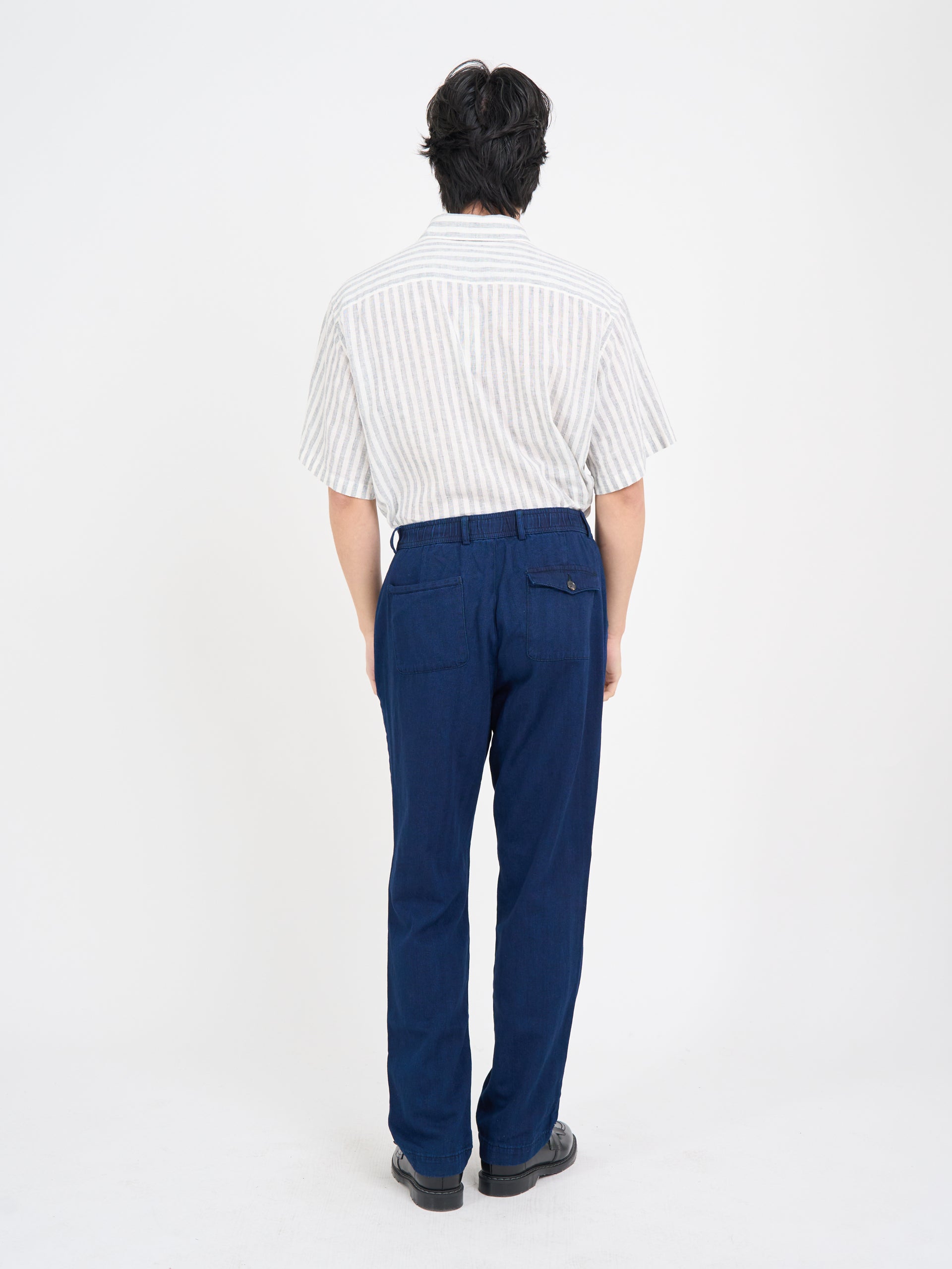 Morton Pleated Trousers Faye Indigo Blue
