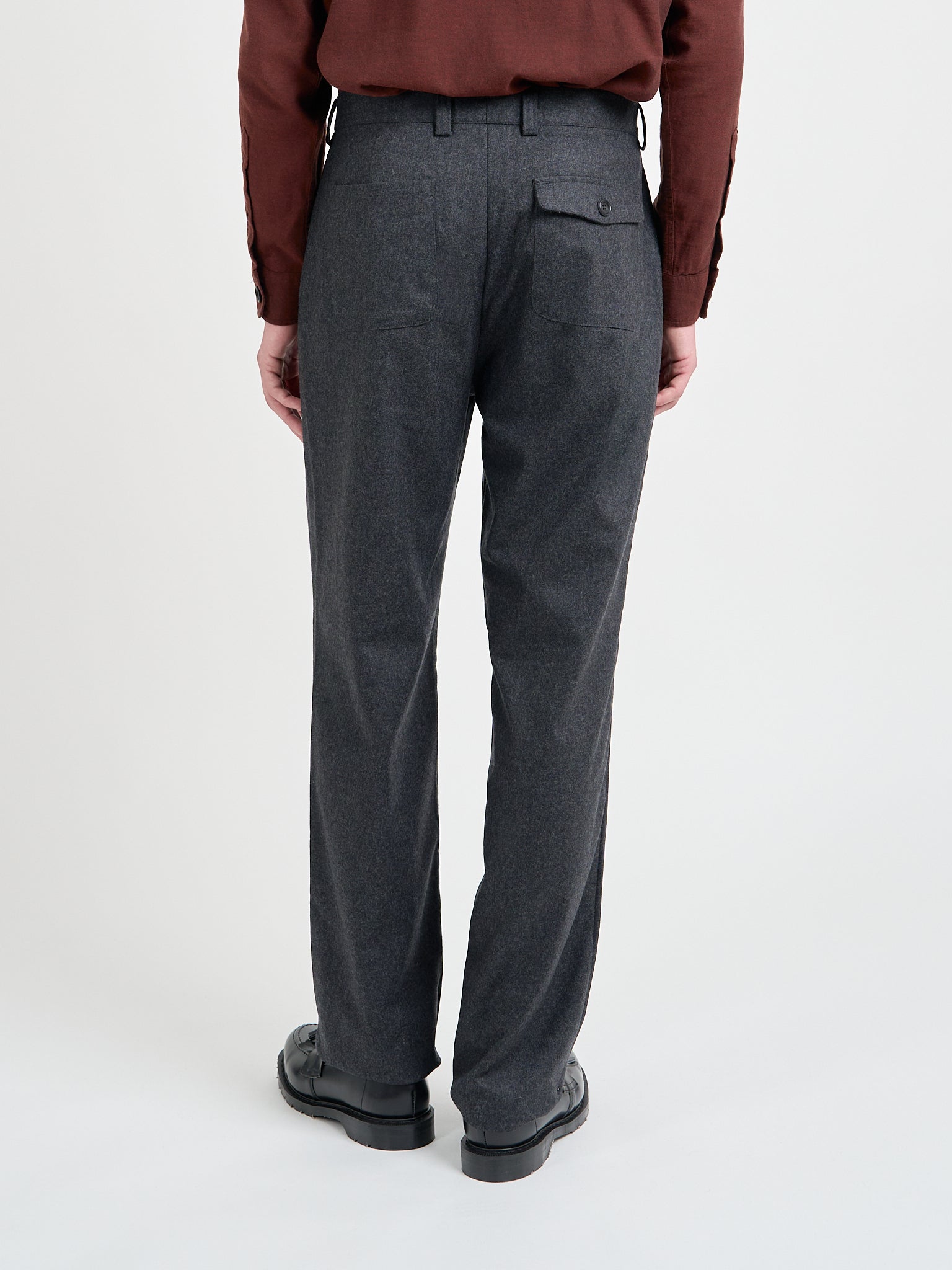 Morton Pleated Trousers Richards Charcoal