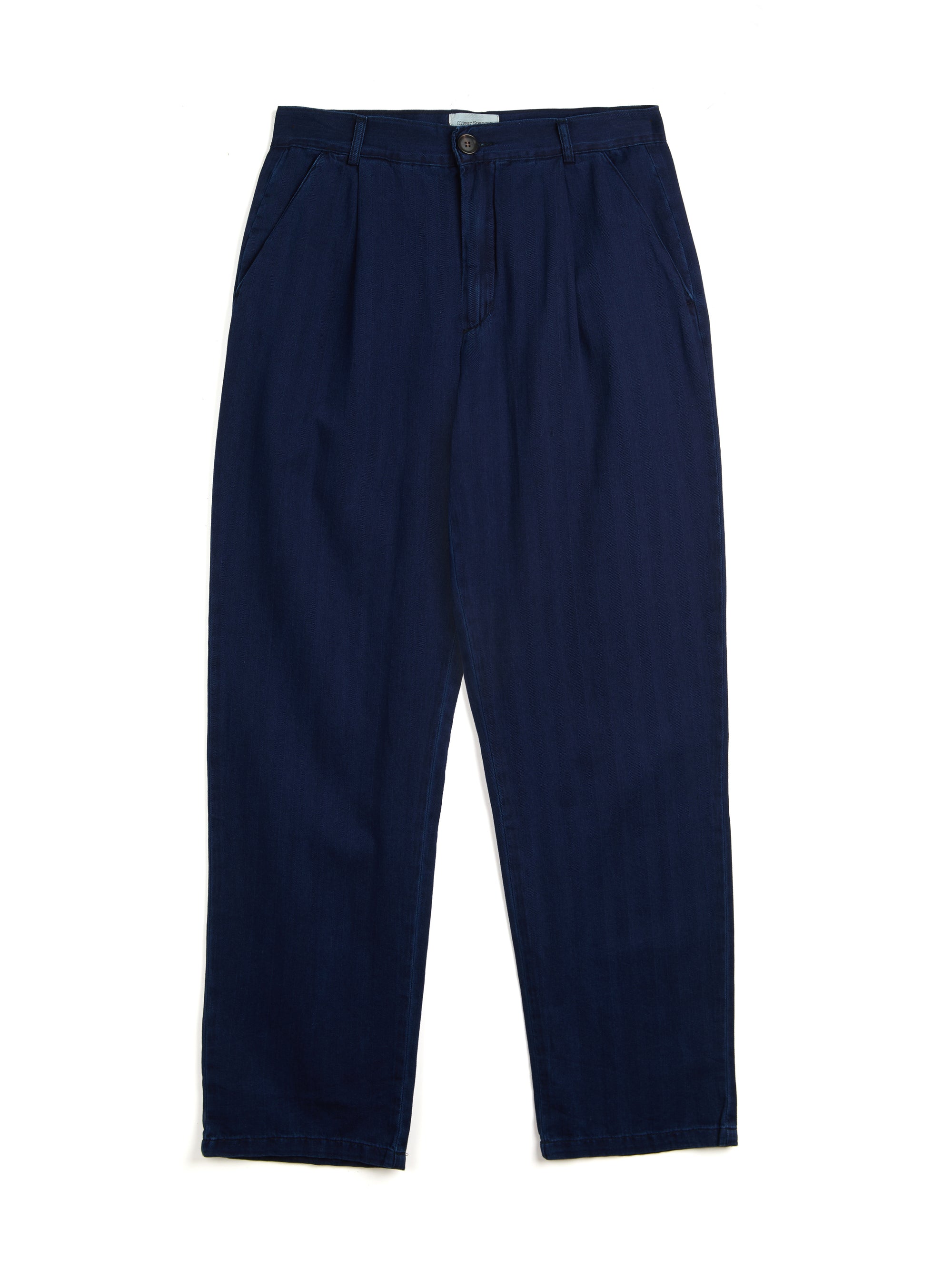 Morton Pleated Trousers Faye Indigo Blue