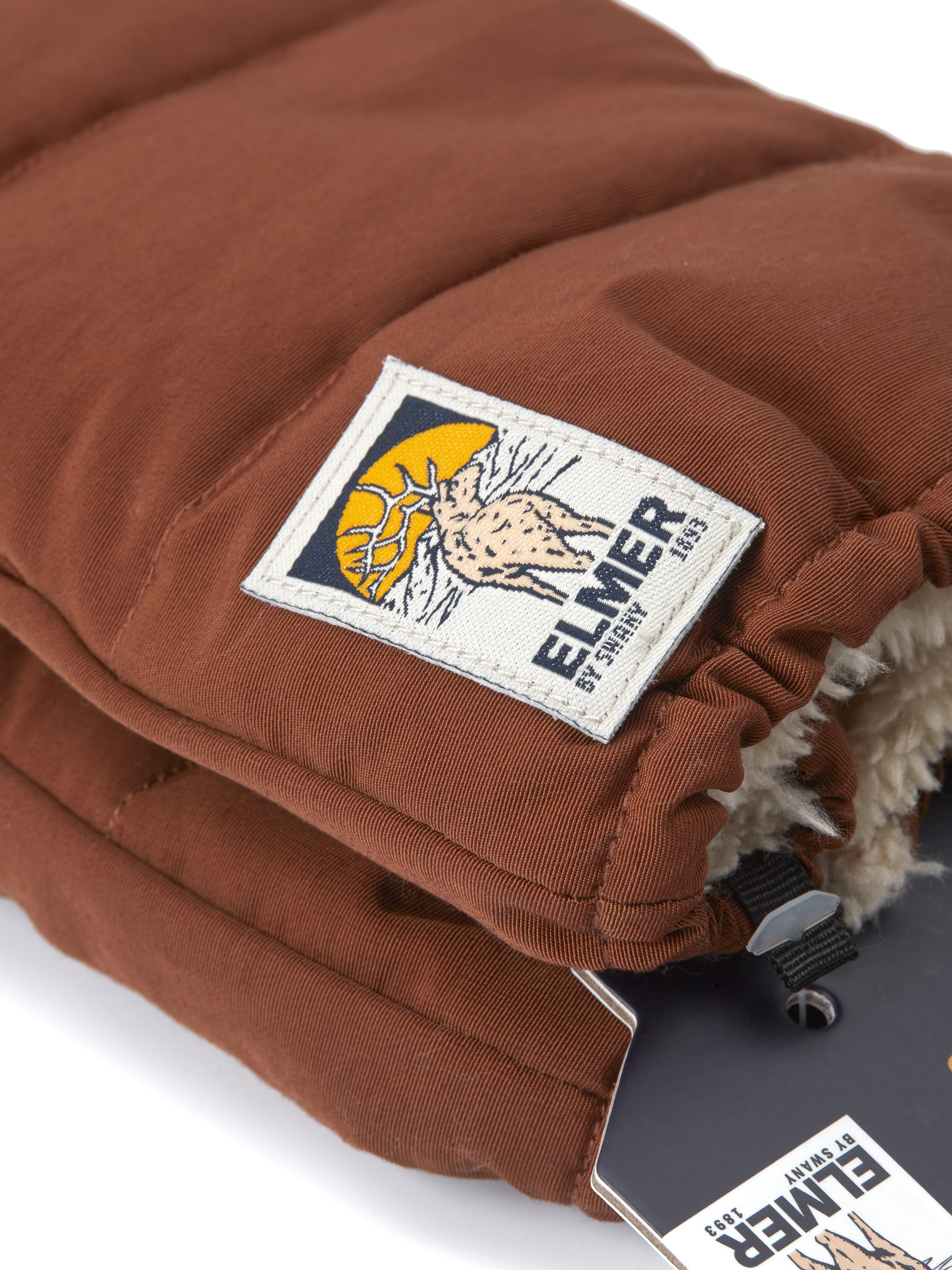 Elmer Down Mitten Glove Brown