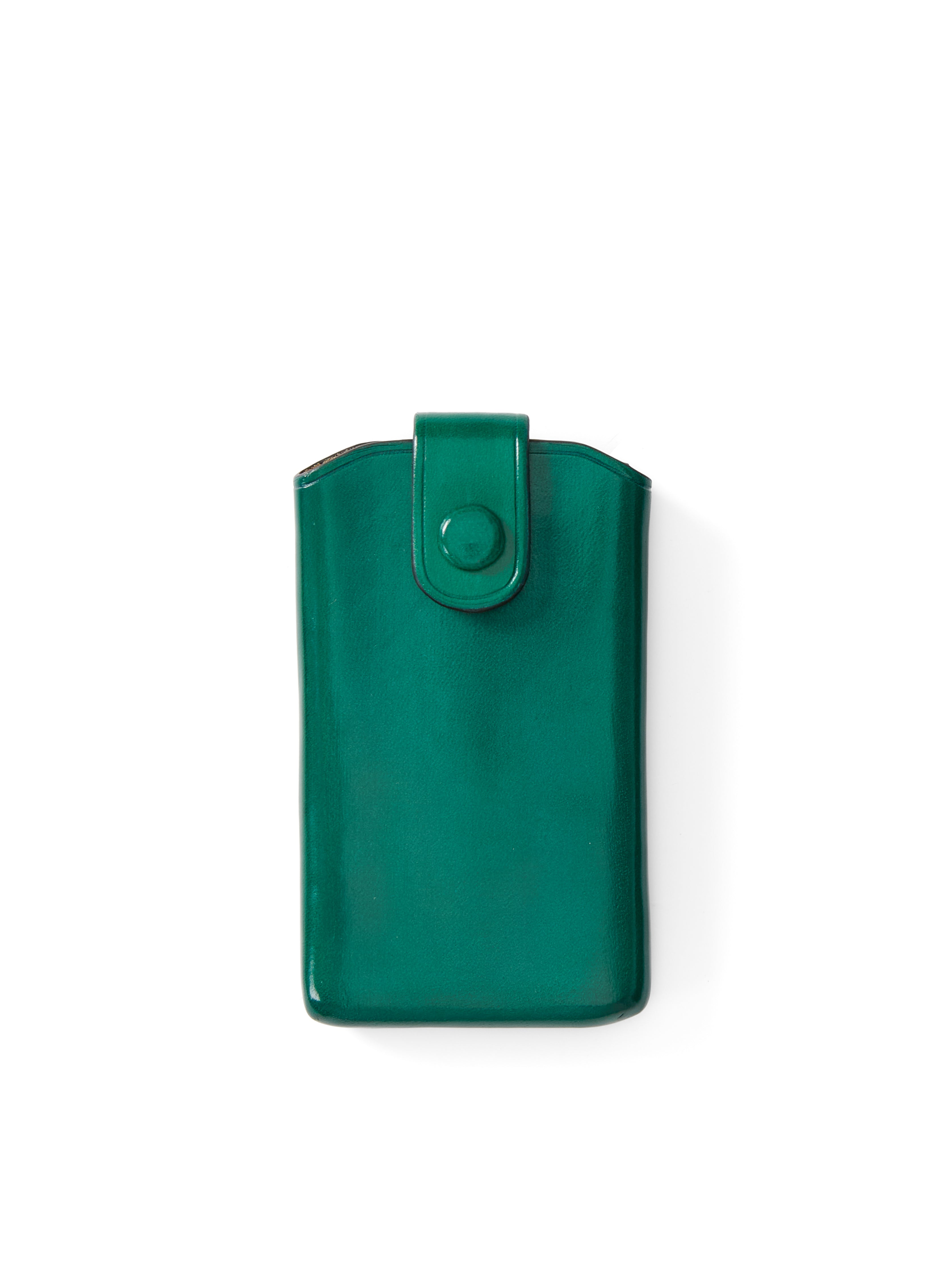 Il Bussetto Business Card Holder Green Leather