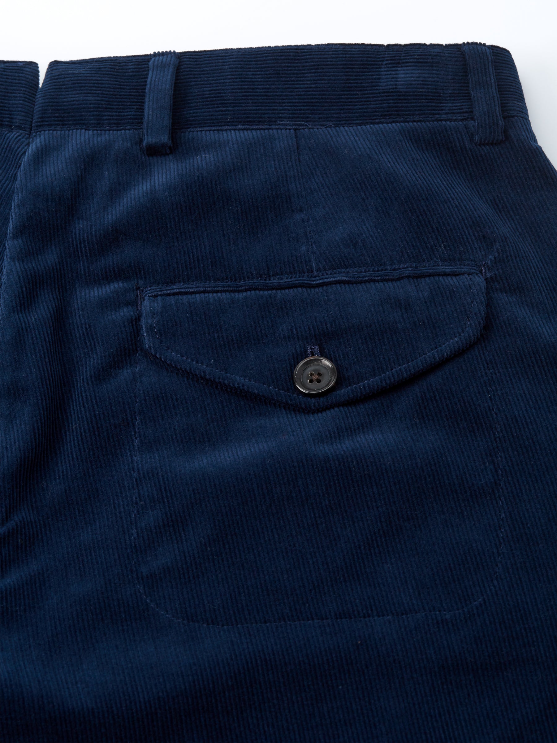 Fishtail Trousers Whitton Cord Navy