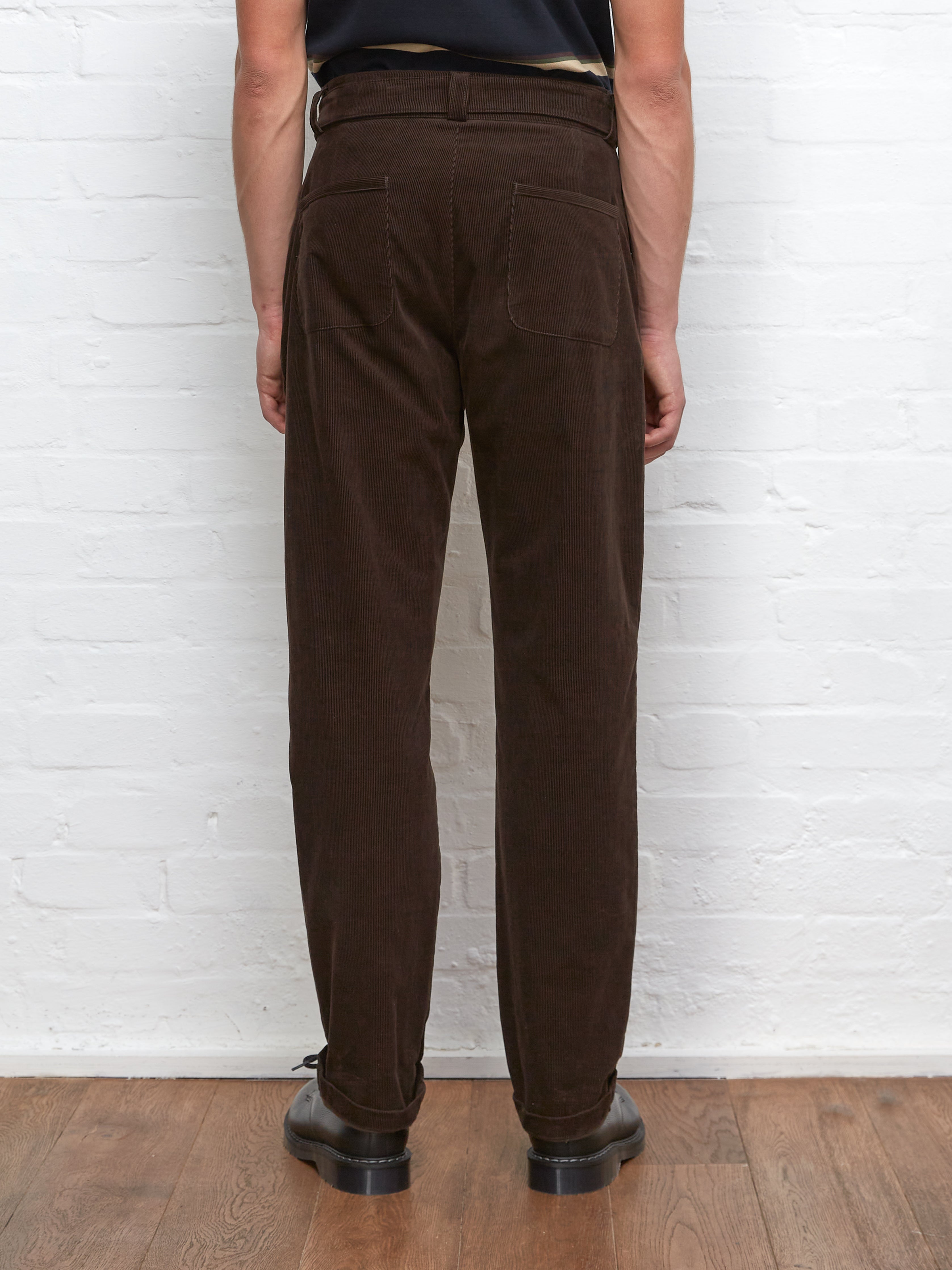 Belted Trousers Whitton Cord Brown