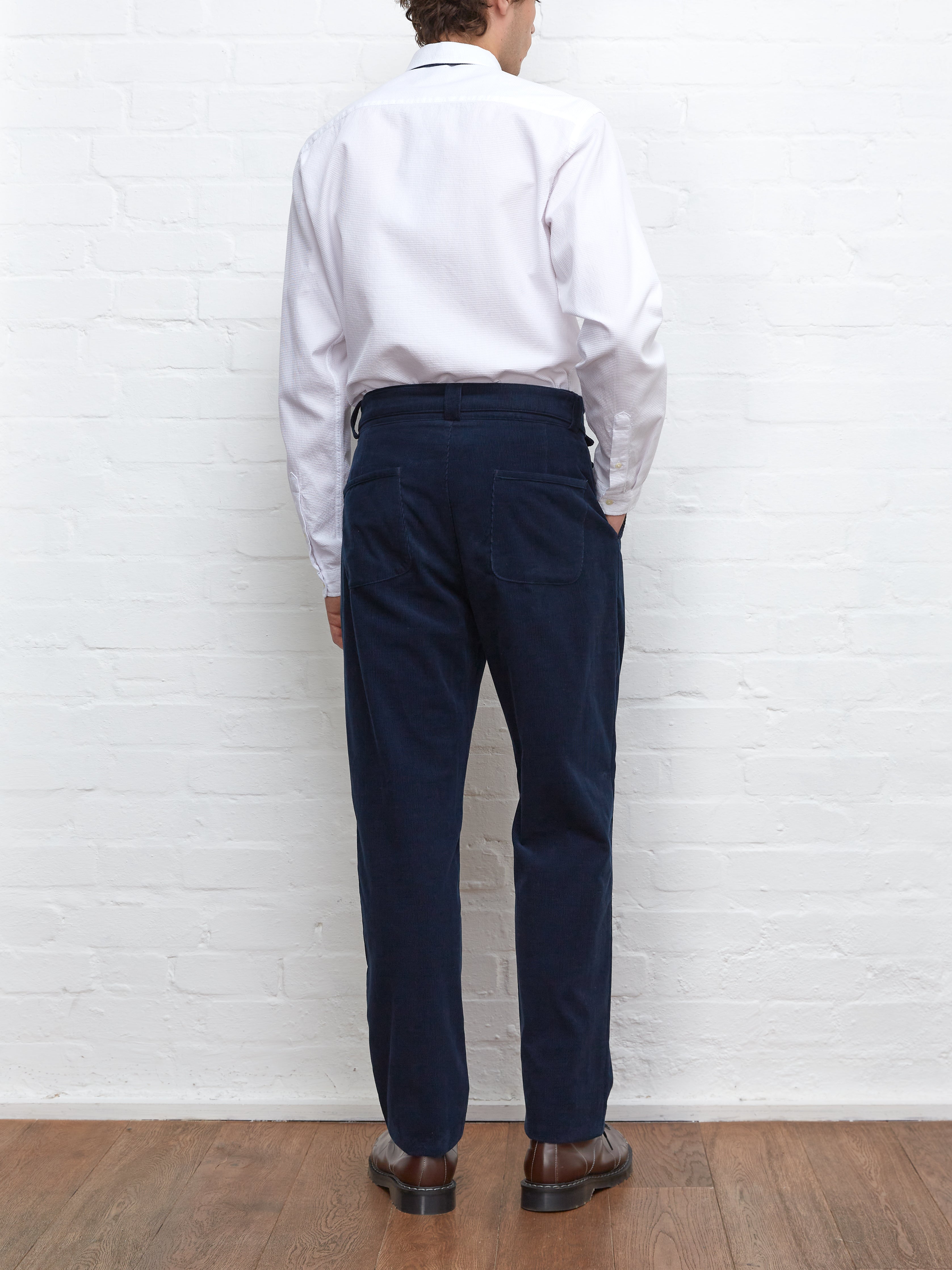 Belted Trousers Whitton Cord Navy