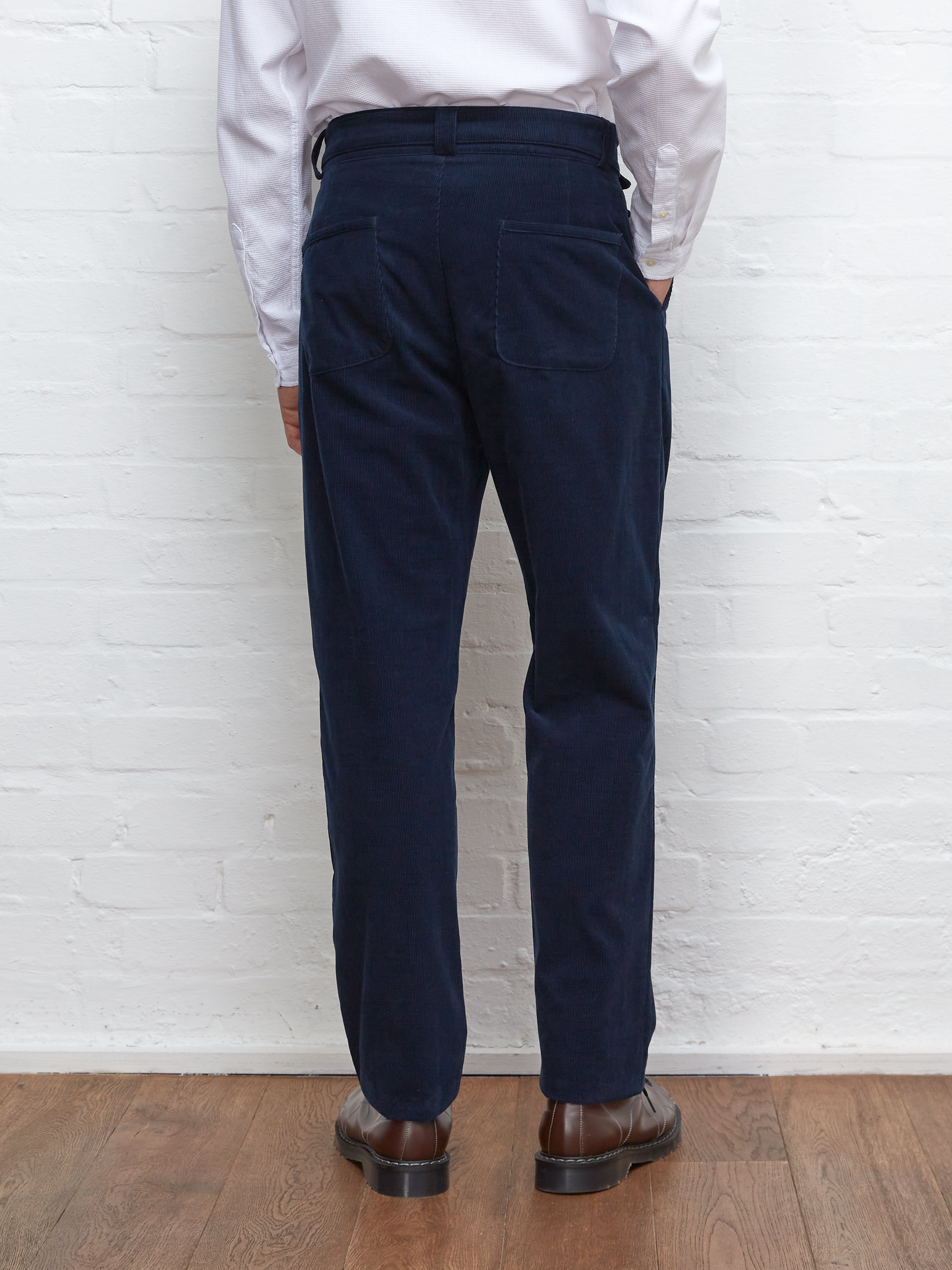 Belted Trousers Whitton Cord Navy